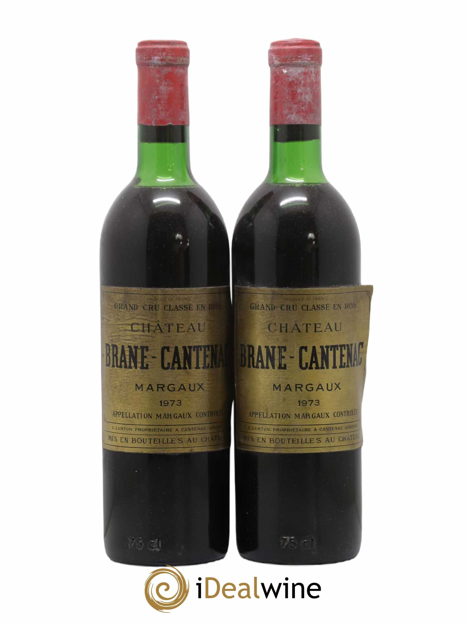Château Brane Cantenac 2ème Grand Cru Classé 1973 - Lot de 2 bouteilles - 0