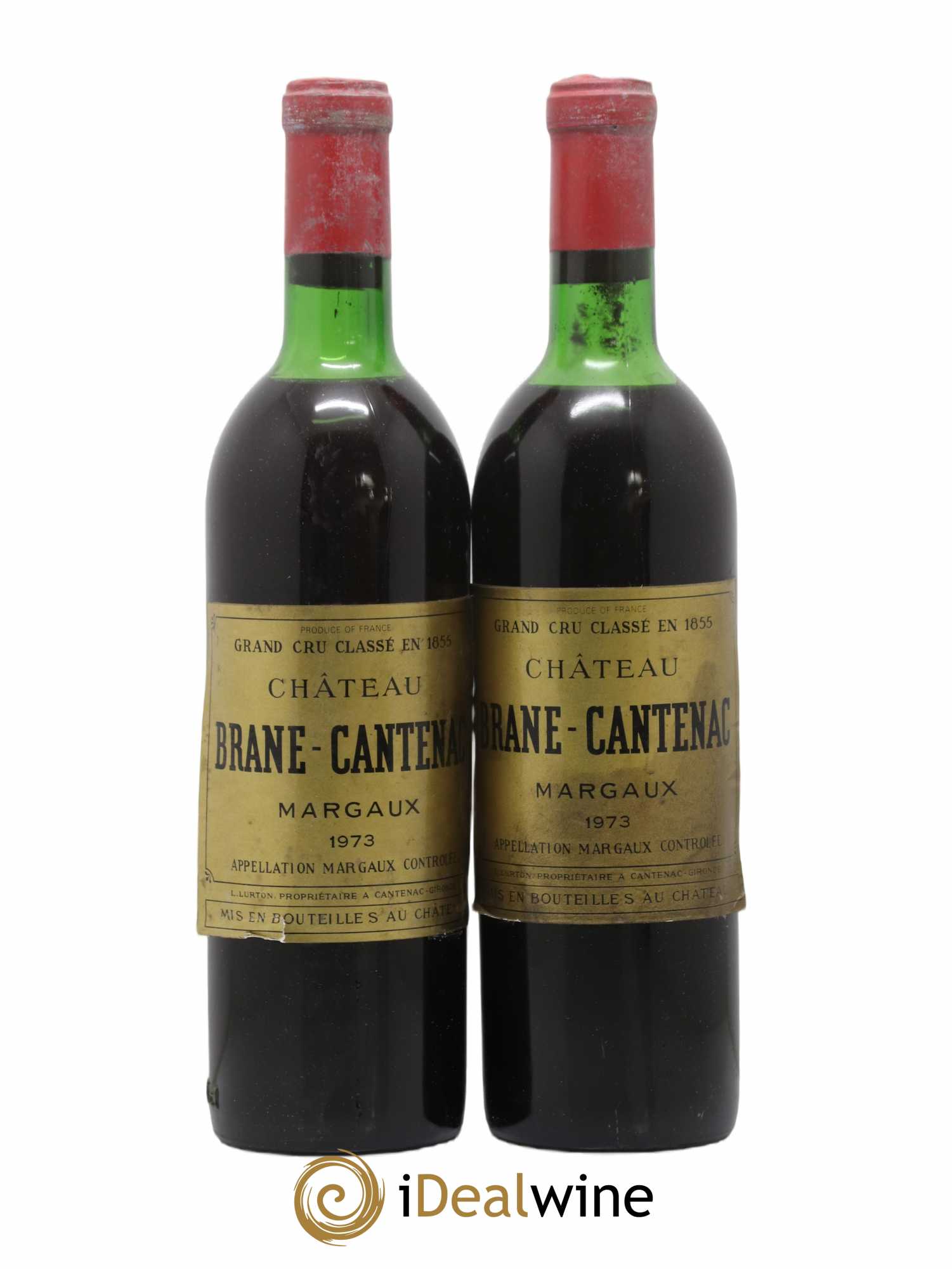 Château Brane Cantenac 2ème Grand Cru Classé 1973 - Lot de 2 bouteilles - 0