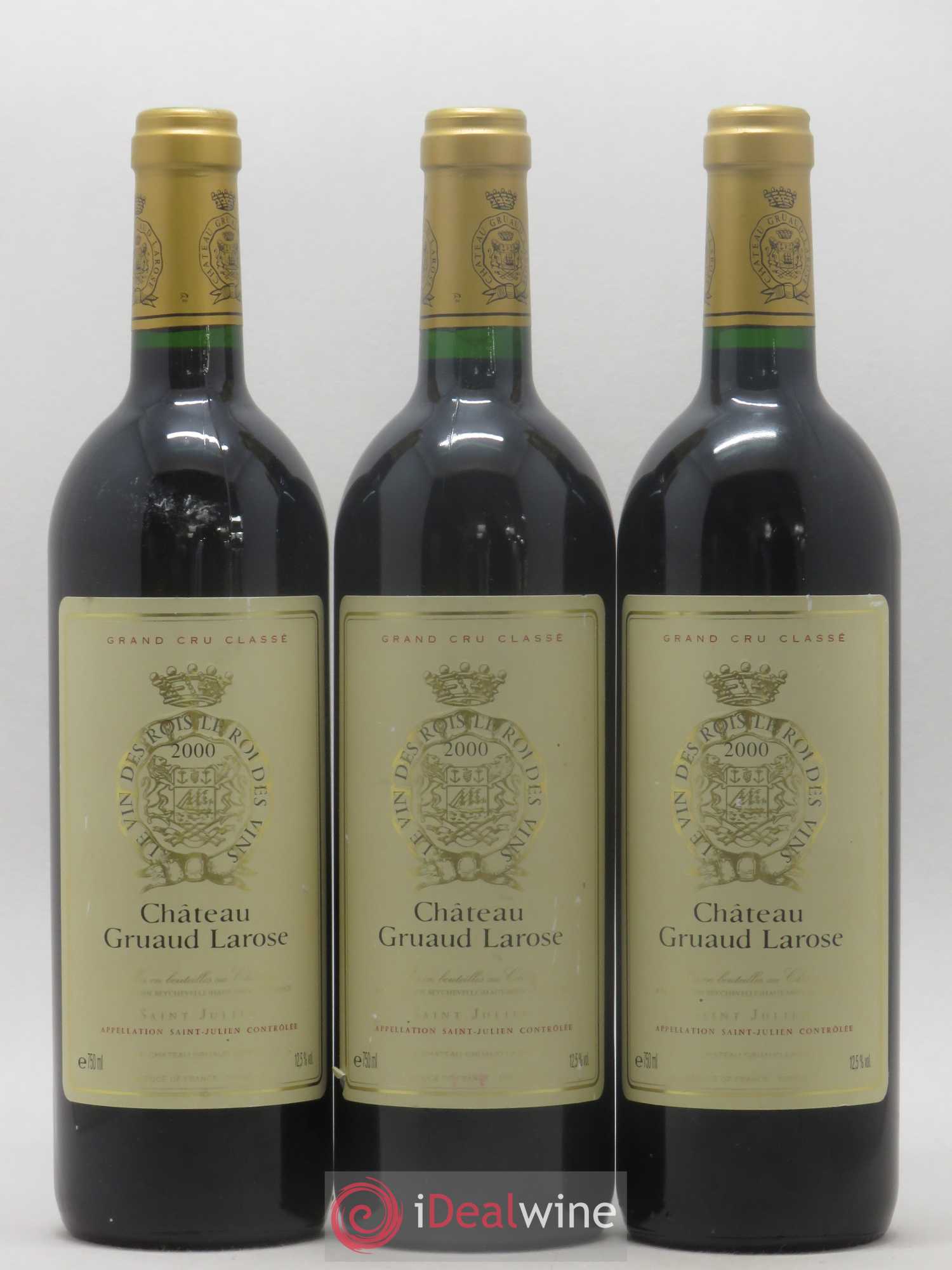 Château Gruaud Larose 2ème Grand Cru Classé 2000 - Lot de 3 bouteilles - 0