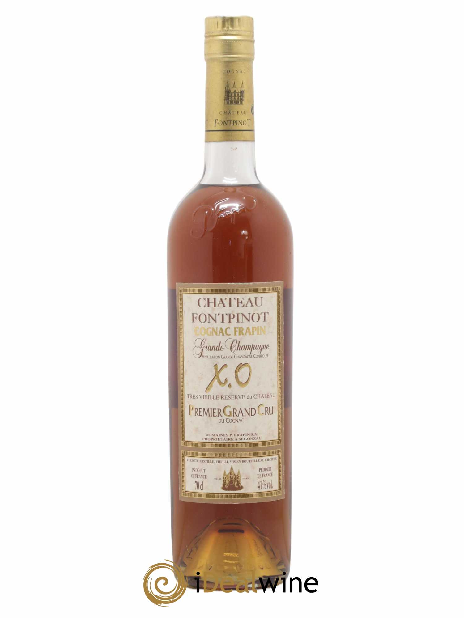 Cognac Frapin XO Très Vieille Réserve Château Fontpinot - Posten von 1 Flasche - 0