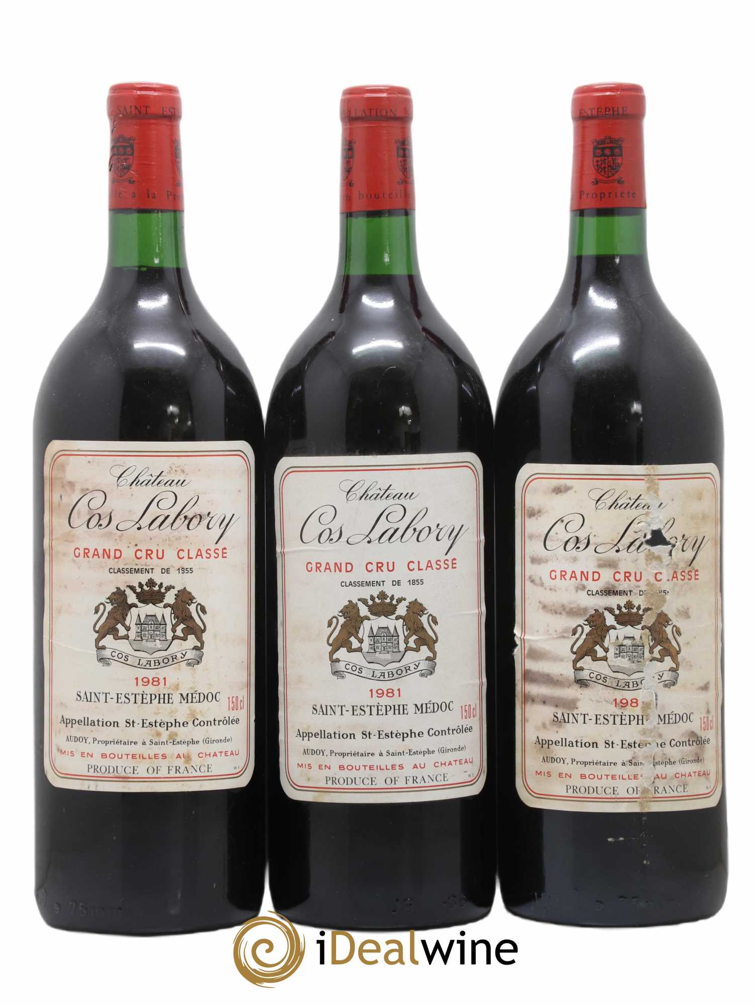Château Cos Labory 5ème Grand Cru Classé 1981 - Lot de 3 magnums - 0