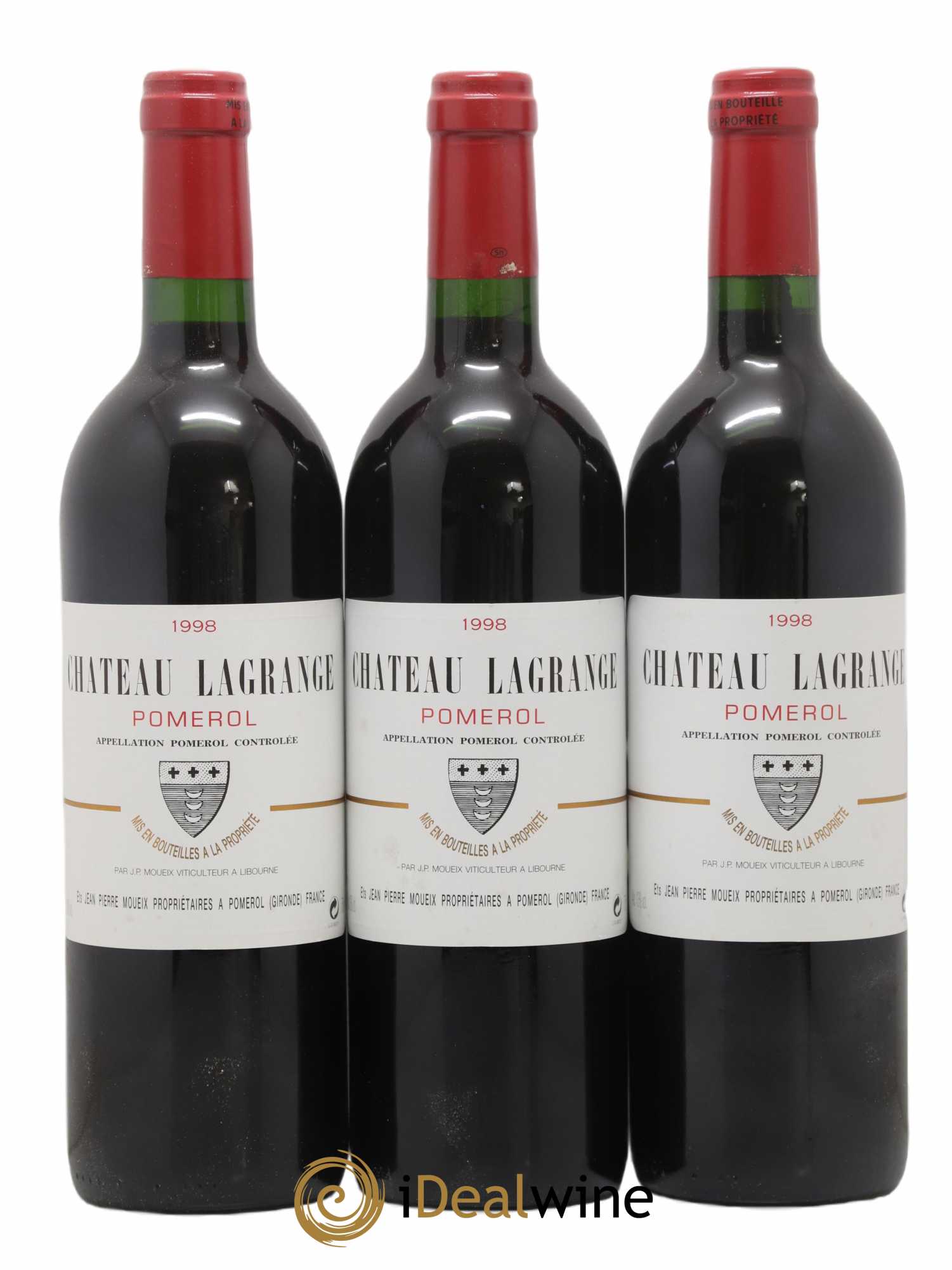 Château Lagrange à Pomerol 1998 - Lot de 3 bouteilles - 0
