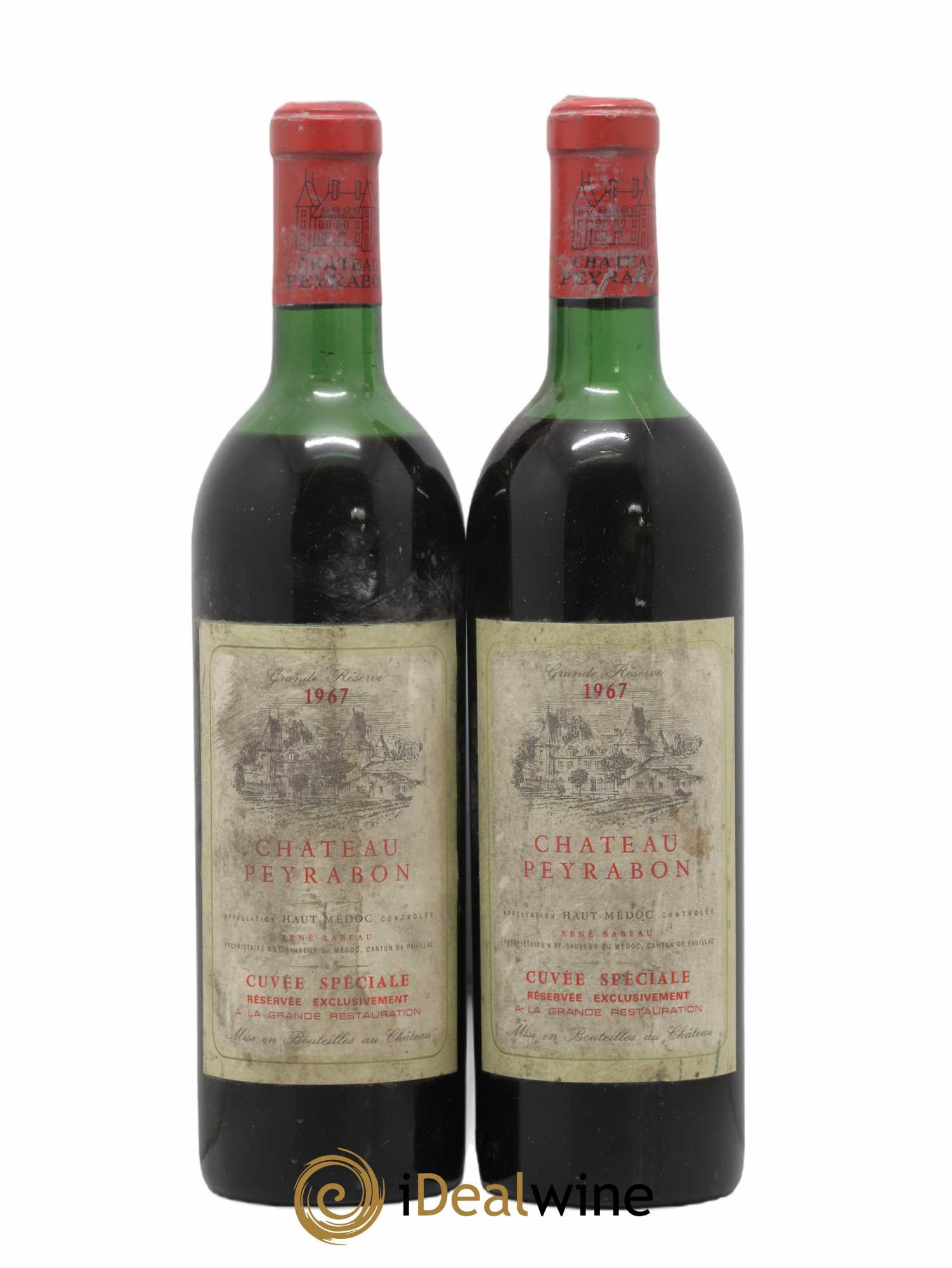 Château Peyrabon Cru Bourgeois 1967 - Lot of 2 bottles - 0