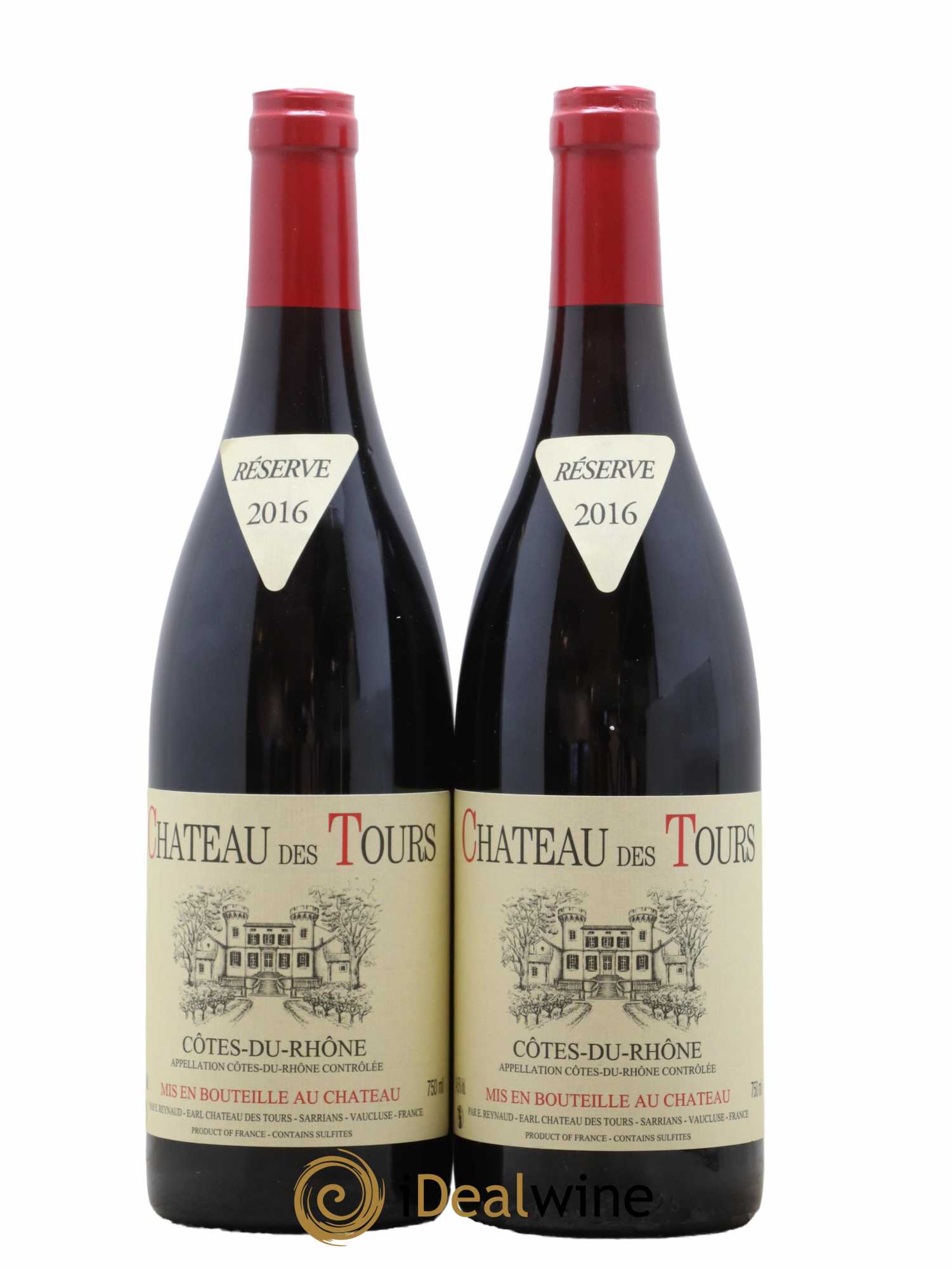 Côtes-du-Rhône Château des Tours Emmanuel Reynaud 2016 - Lot de 2 bouteilles - 0