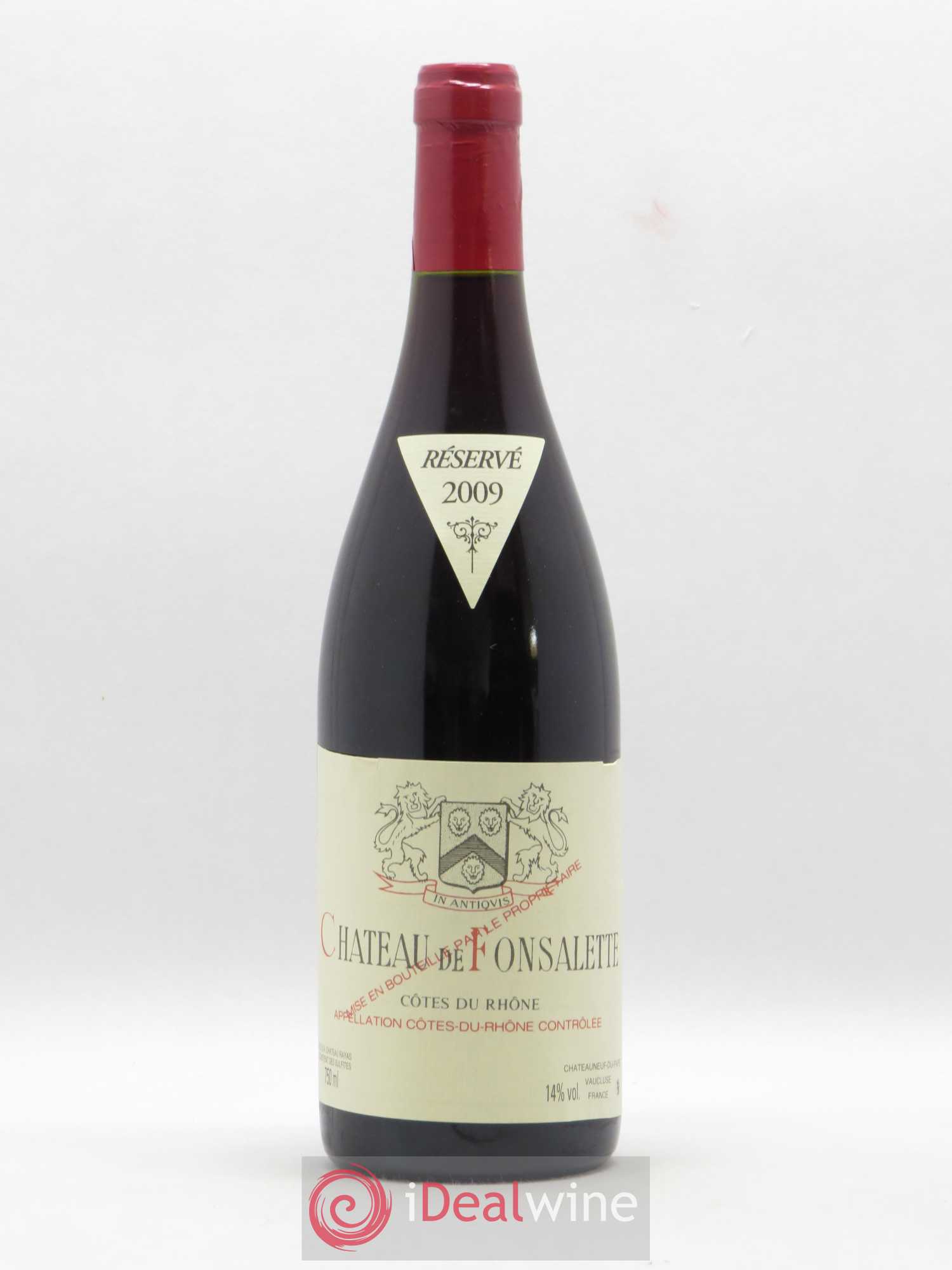 Côtes-du-Rhône Château de Fonsalette Emmanuel Reynaud 2009 - Lot de 1 bouteille - 0