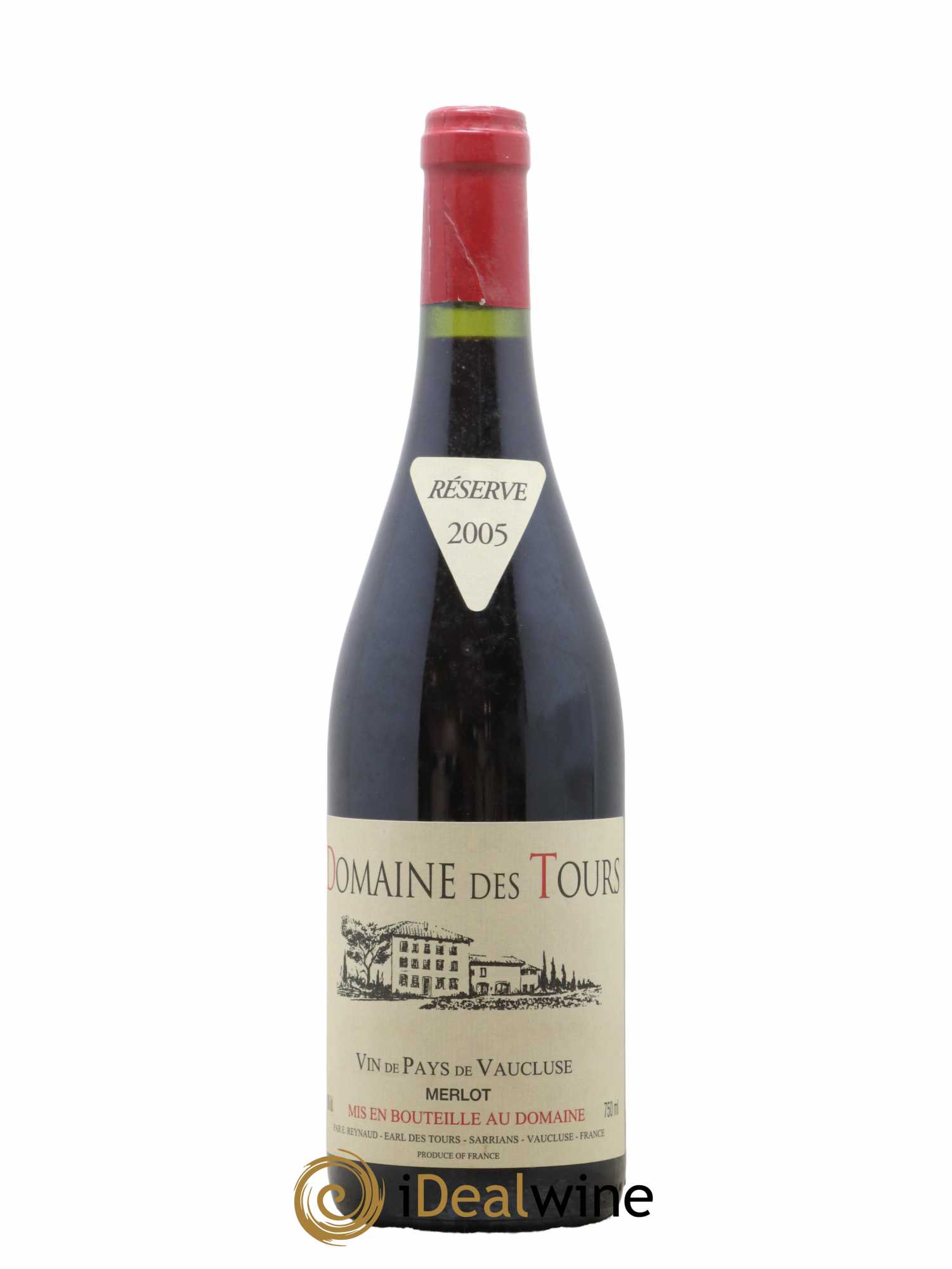 Vaucluse Domaine des Tours Merlot Emmanuel Reynaud 2005 - Lot de 1 bouteille - 0