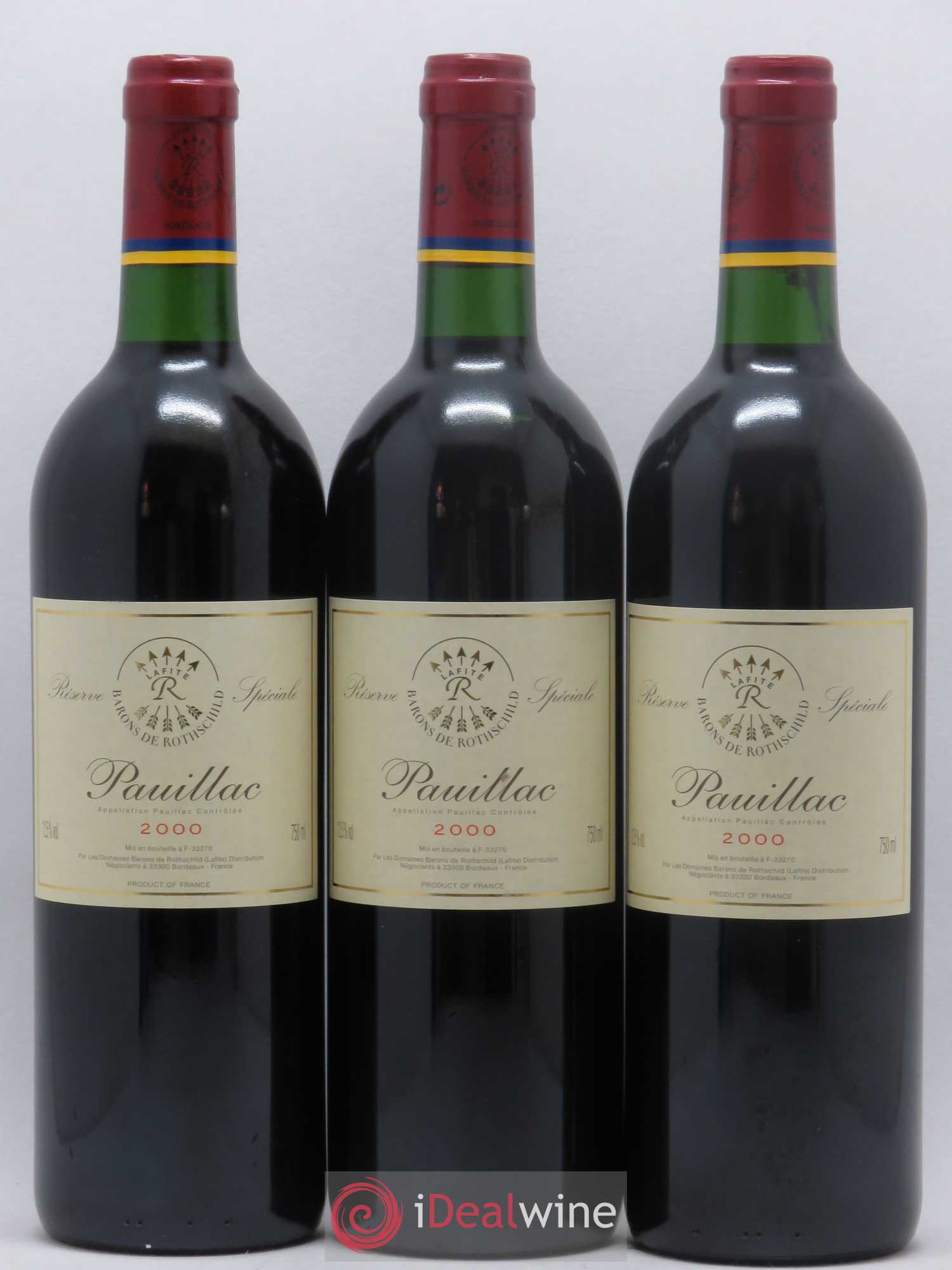 Pauillac Réserve Spéciale Barons de Rothschild 2000 - Lot de 12 bouteilles - 2
