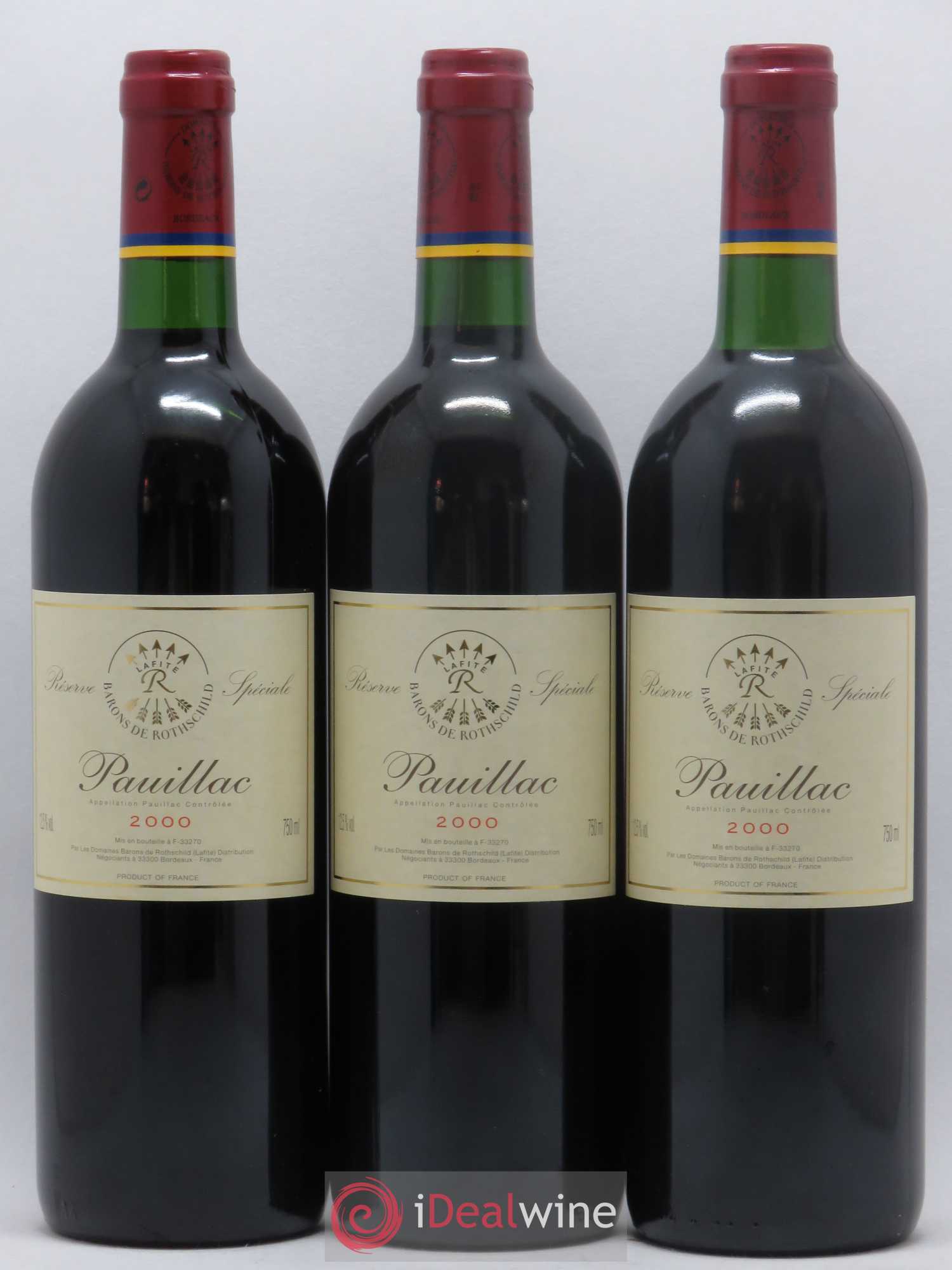 Pauillac Réserve Spéciale Barons de Rothschild 2000 - Lot de 12 bouteilles - 3