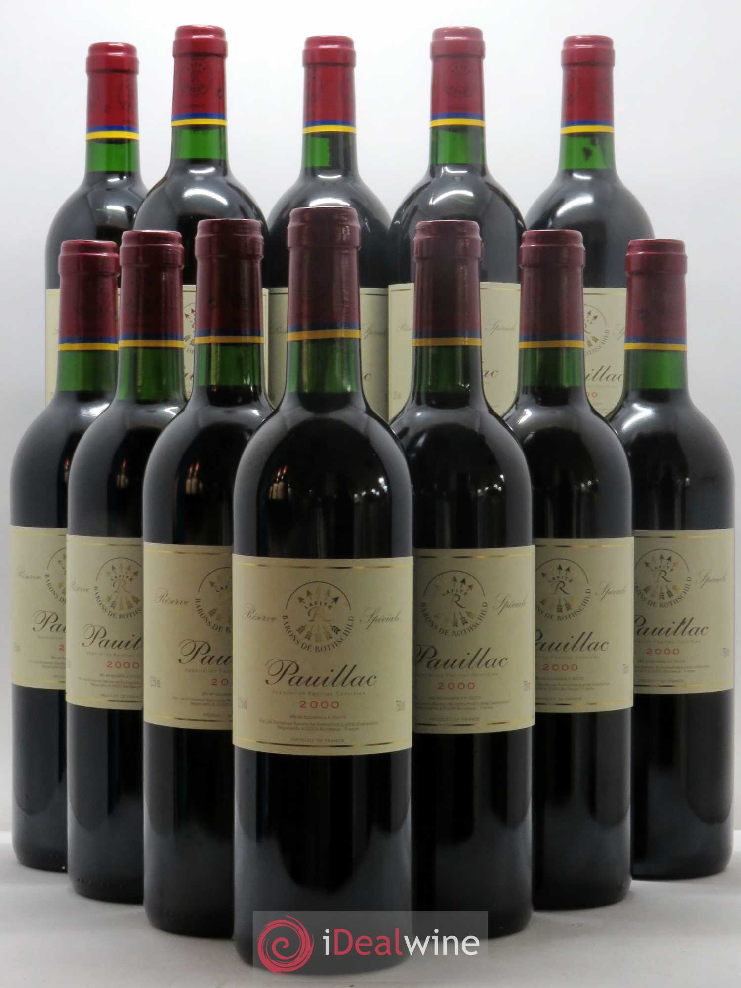 Pauillac Réserve Spéciale Barons de Rothschild 2000 - Lot de 12 bouteilles - 0