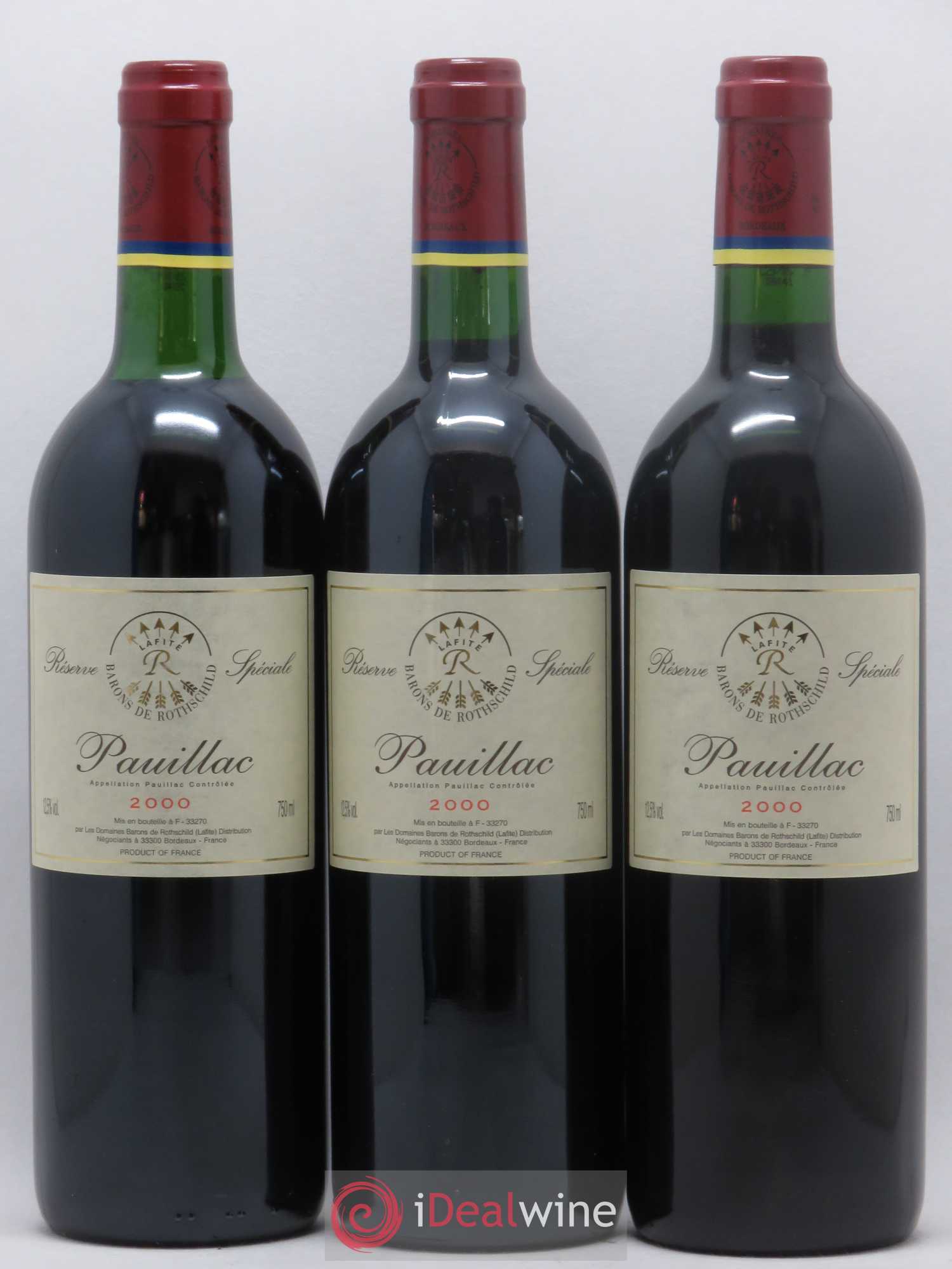 Pauillac Réserve Spéciale Barons de Rothschild 2000 - Lot de 6 bouteilles - 1