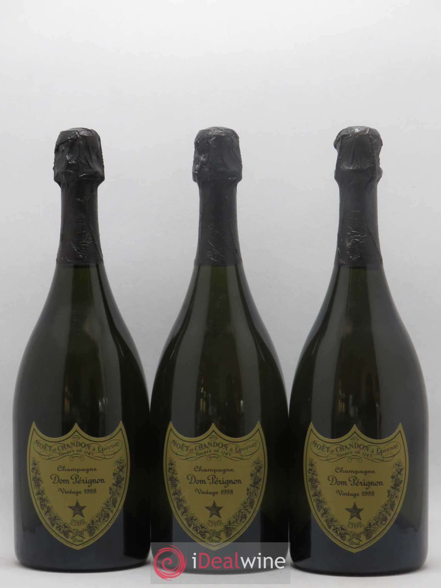 Brut Dom Pérignon 1998 - Lot de 3 bouteilles - 0