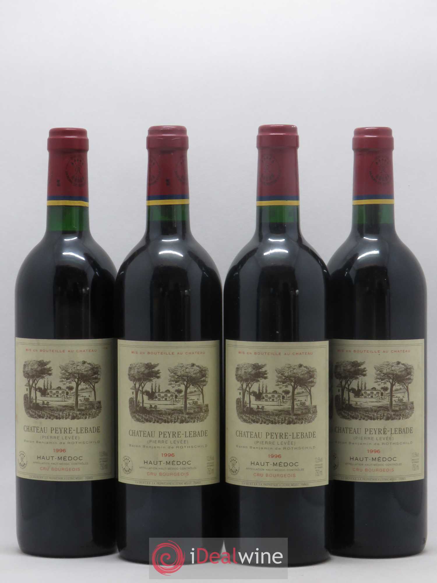 Haut Médoc Château Peyre Lebade 1996 - Posten von 4 Flaschen - 0