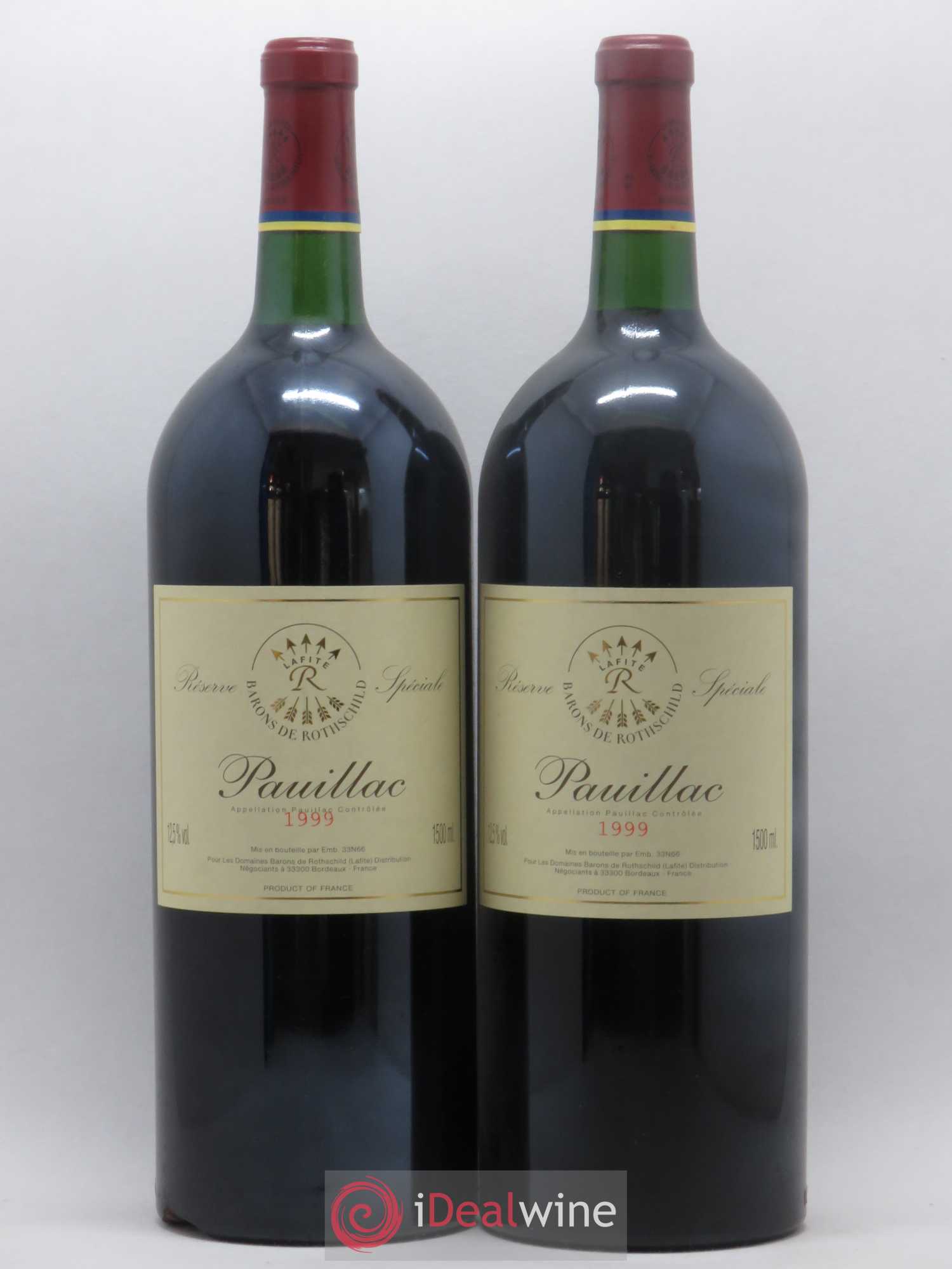 Pauillac Réserve Spéciale Barons de Rothschild 1999 - Posten von 2 Magnum - 0
