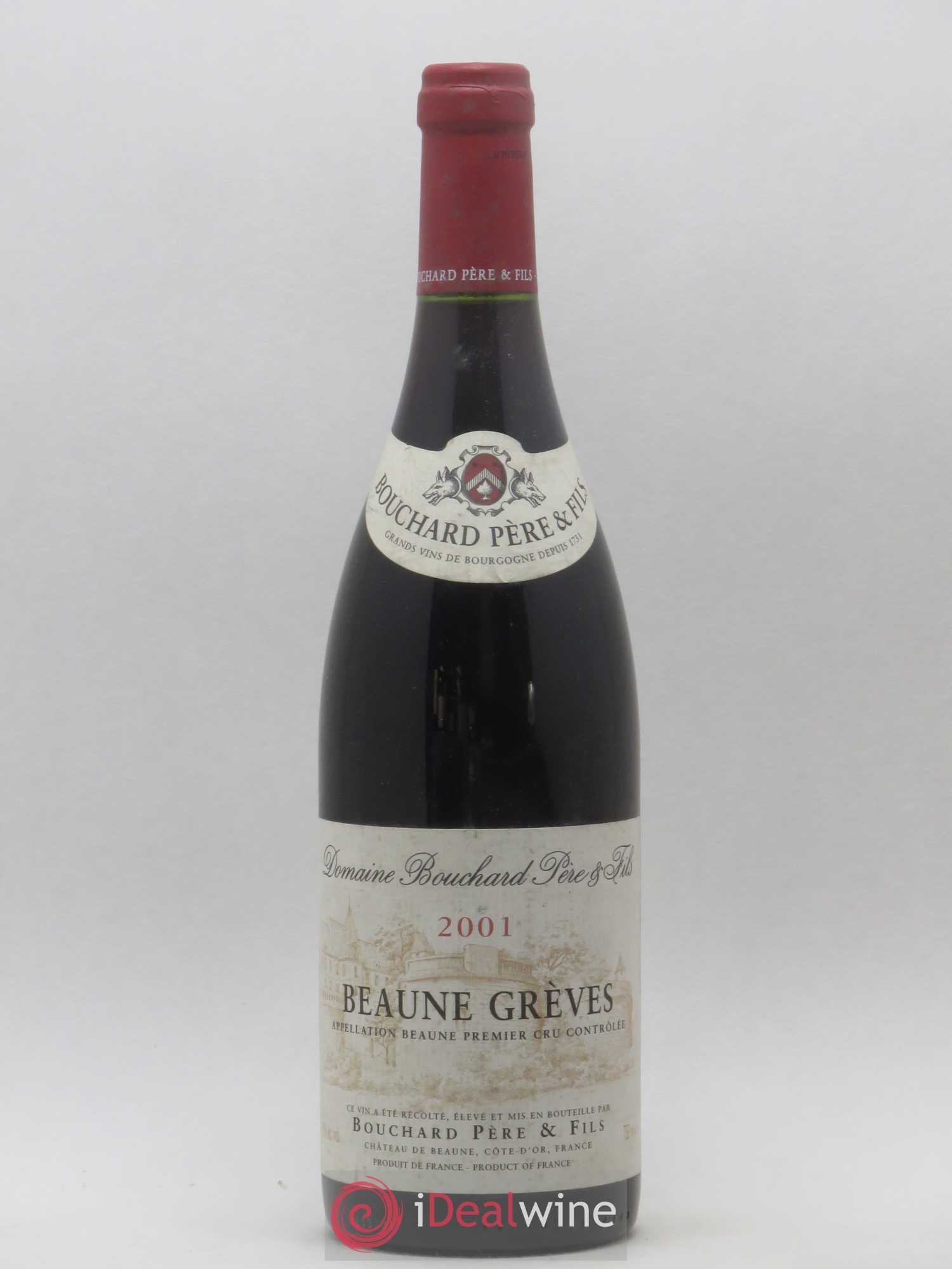 Beaune 1er Cru Grèves Bouchard Père et Fils 2001 - Posten von 1 Flasche - 0