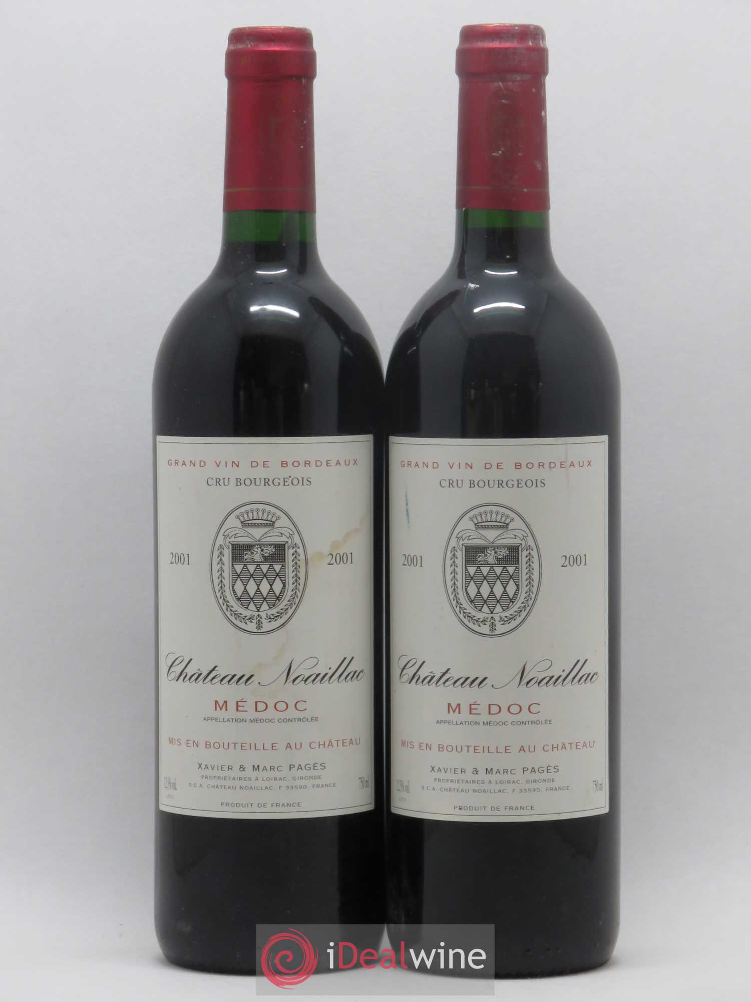 Château Noaillac Cru Bourgeois (sans prix de réserve) 2001 - Lot de 2 bouteilles - 0