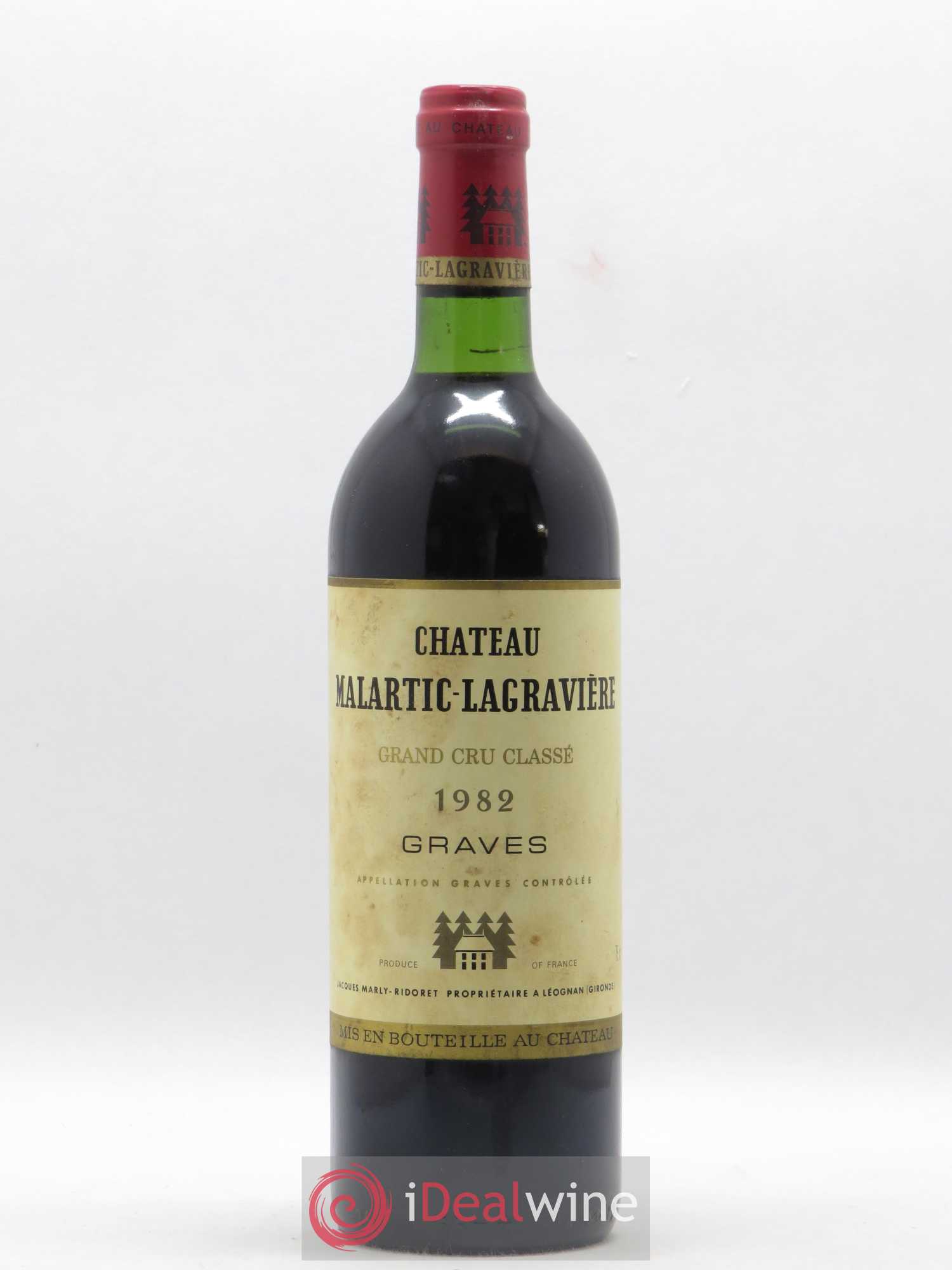 Château Malartic-Lagravière Cru Classé de Graves 1982 - Lot de 1 bouteille - 0