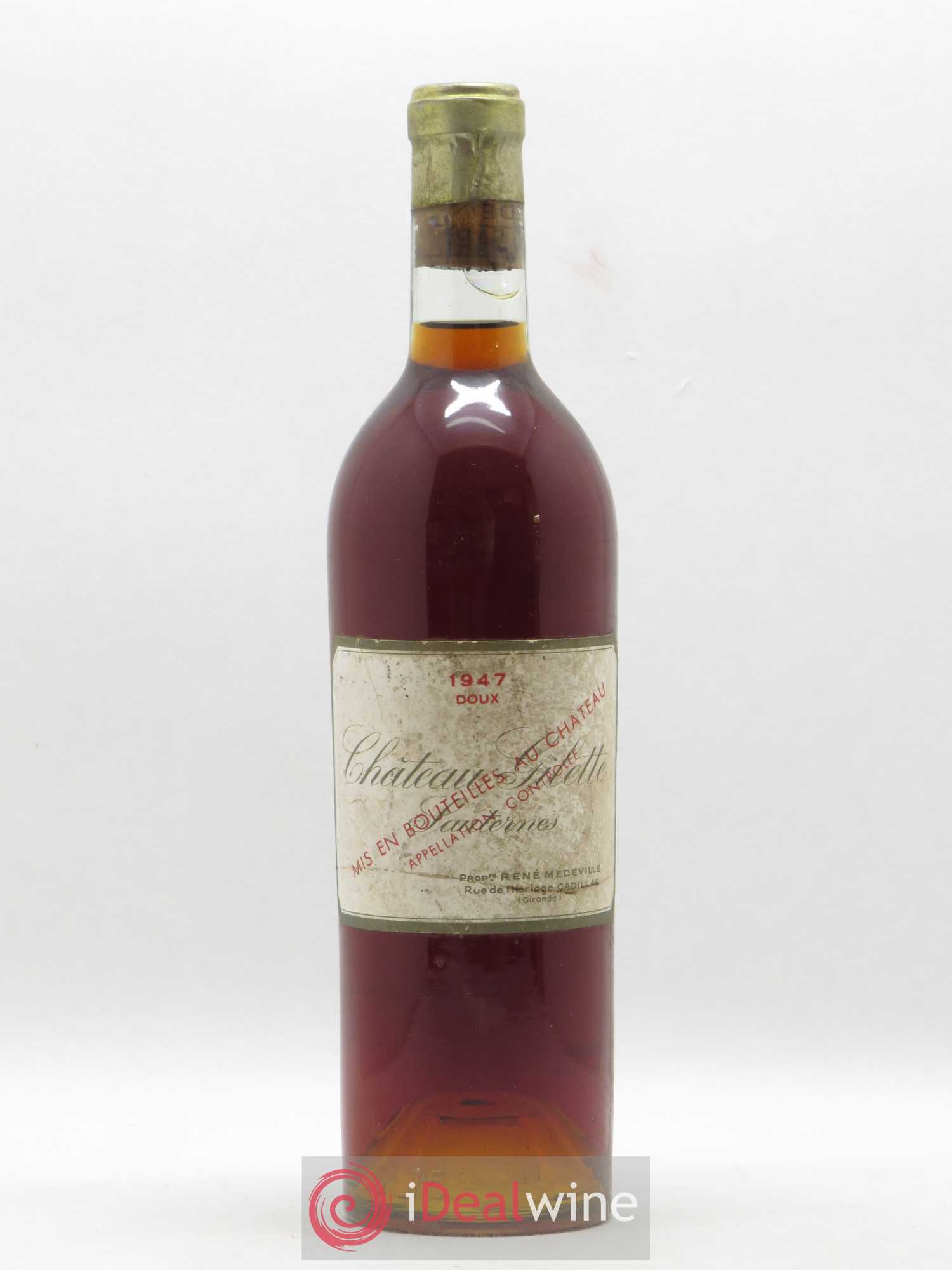 Château Gilette 1947 - Lot de 1 bouteille - 0