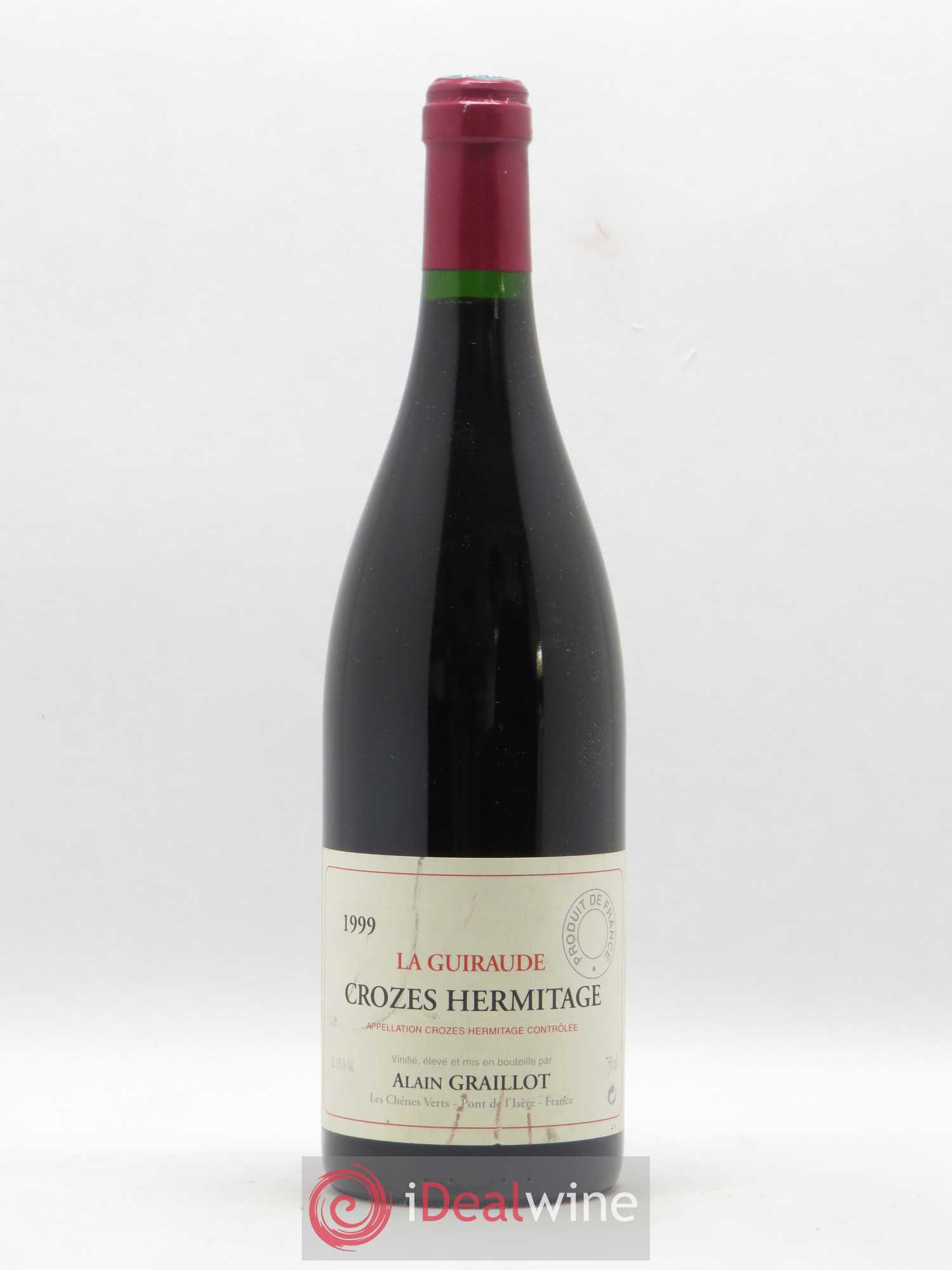 Crozes-Hermitage La Guiraude Domaine Graillot 1999 - Lot de 1 bouteille - 0