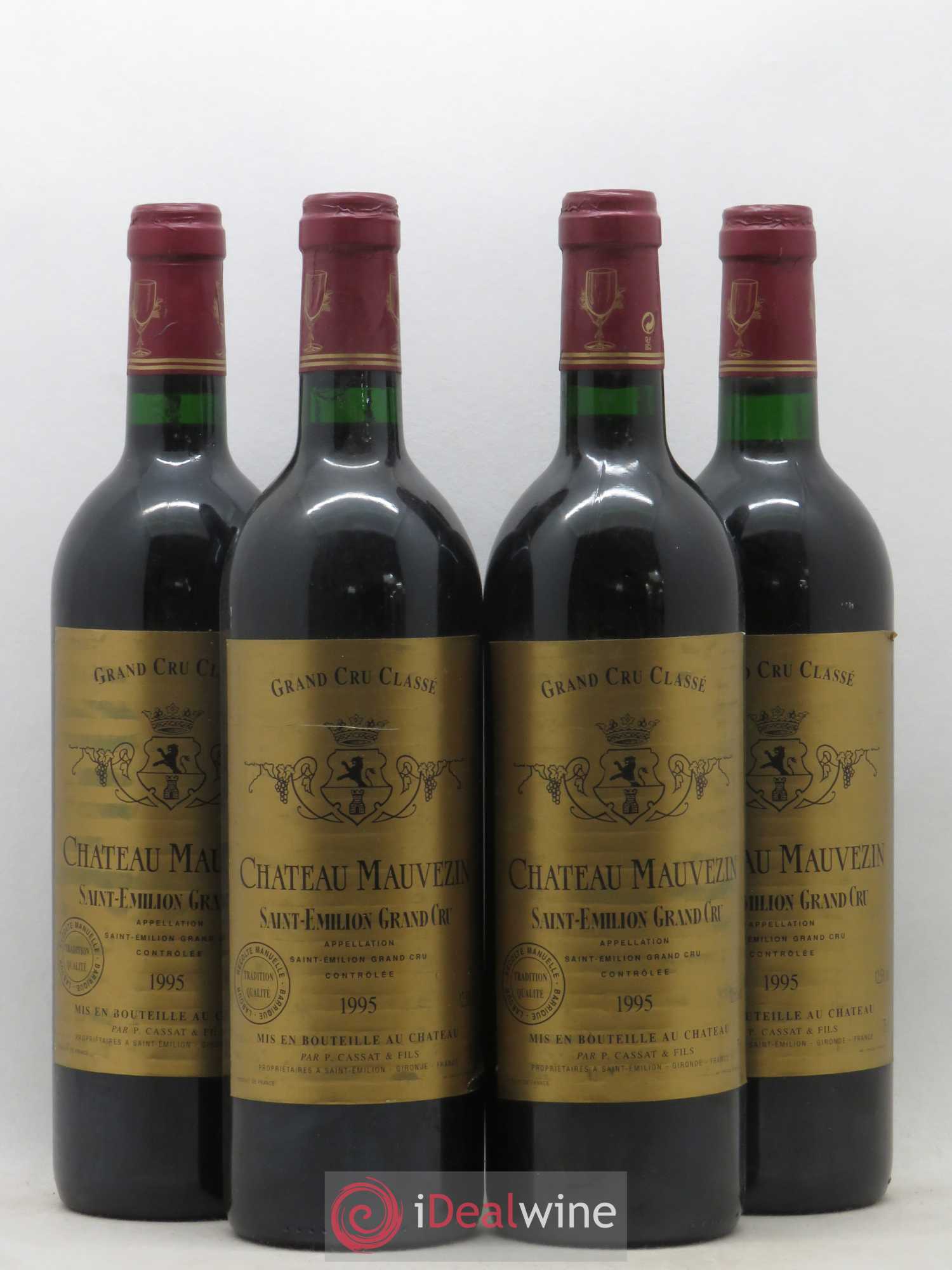 Château Mauvezin 1995 - Lot de 4 bouteilles - 0