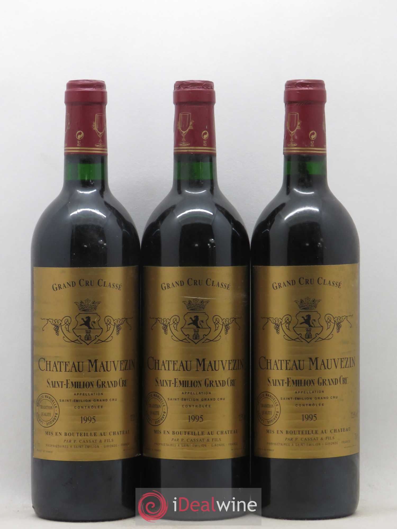 Château Mauvezin 1995 - Lot de 3 bouteilles - 0