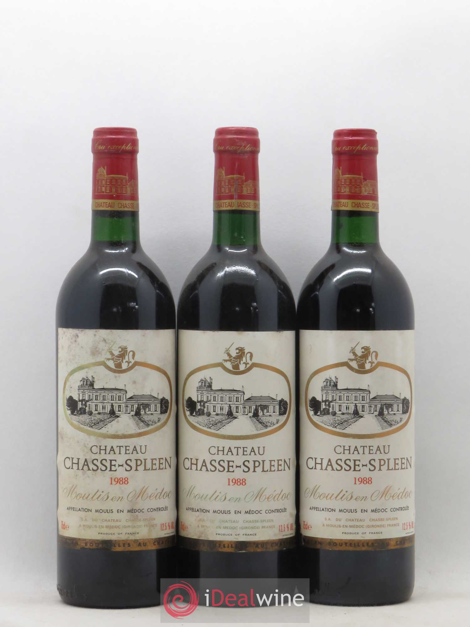 Château Chasse Spleen 1988 - Lot de 6 bouteilles - 1