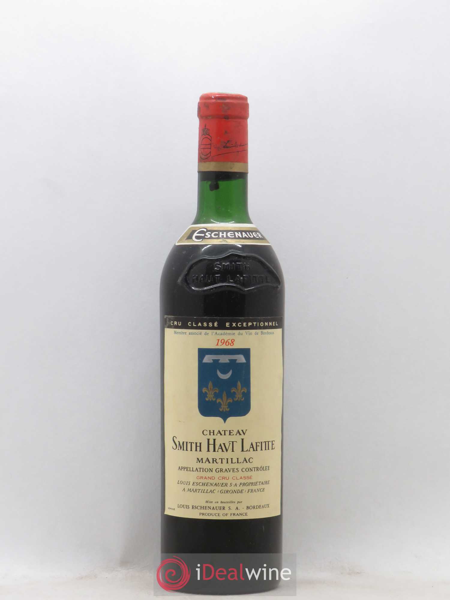 Château Smith Haut Lafitte Cru Classé de Graves Mise Eschenauer 1968 - Lot de 1 bouteille - 0