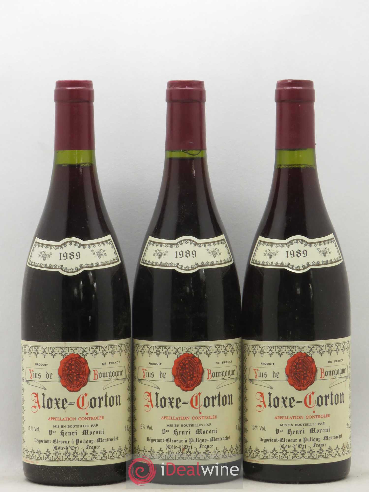 Aloxe-Corton Henri Moroni 1989 - Posten von 3 Flaschen - 0