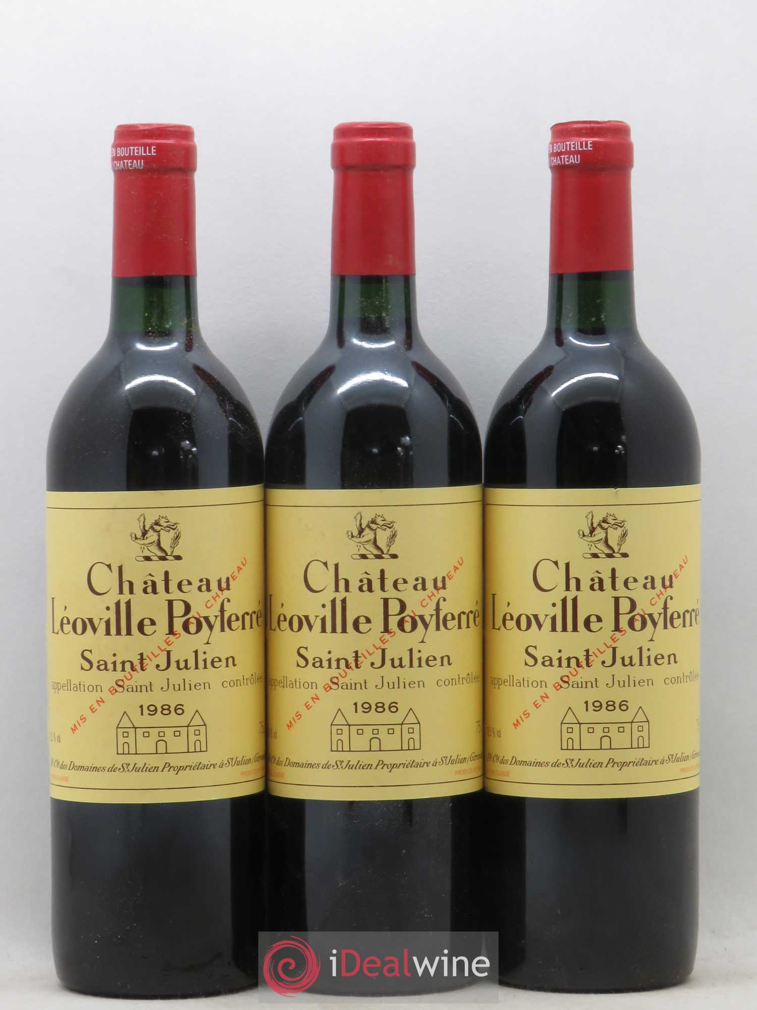 Château Léoville Poyferré 2ème Grand Cru Classé 1986 - Lot de 12 bouteilles - 3