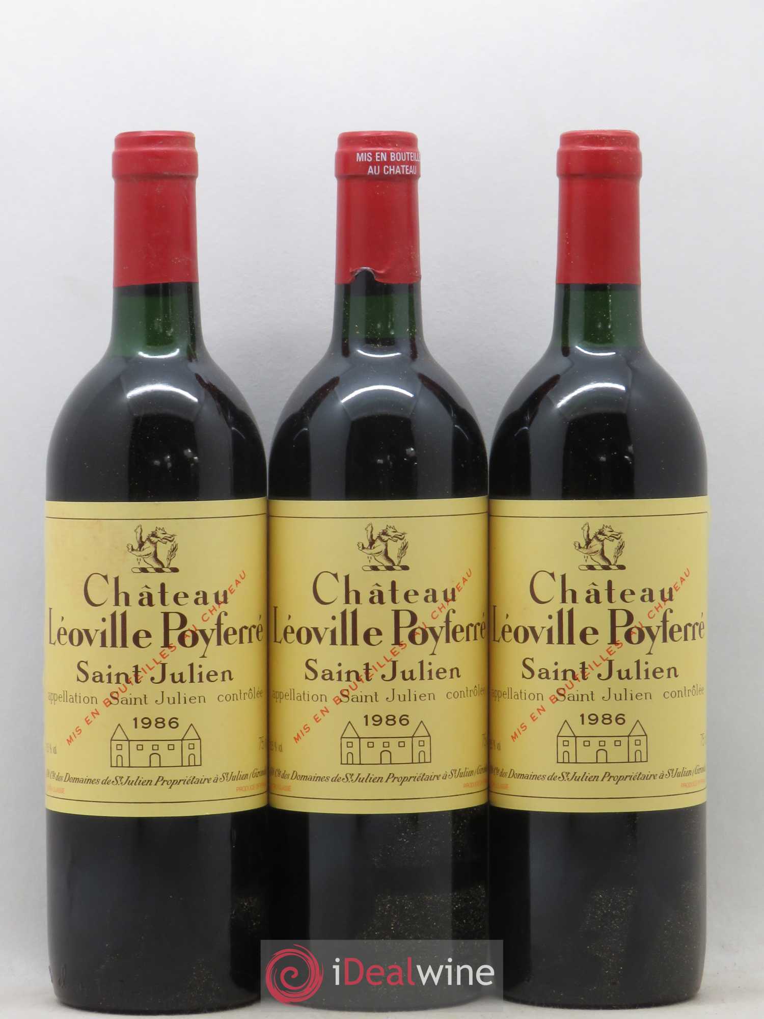 Château Léoville Poyferré 2ème Grand Cru Classé 1986 - Lot de 12 bouteilles - 4
