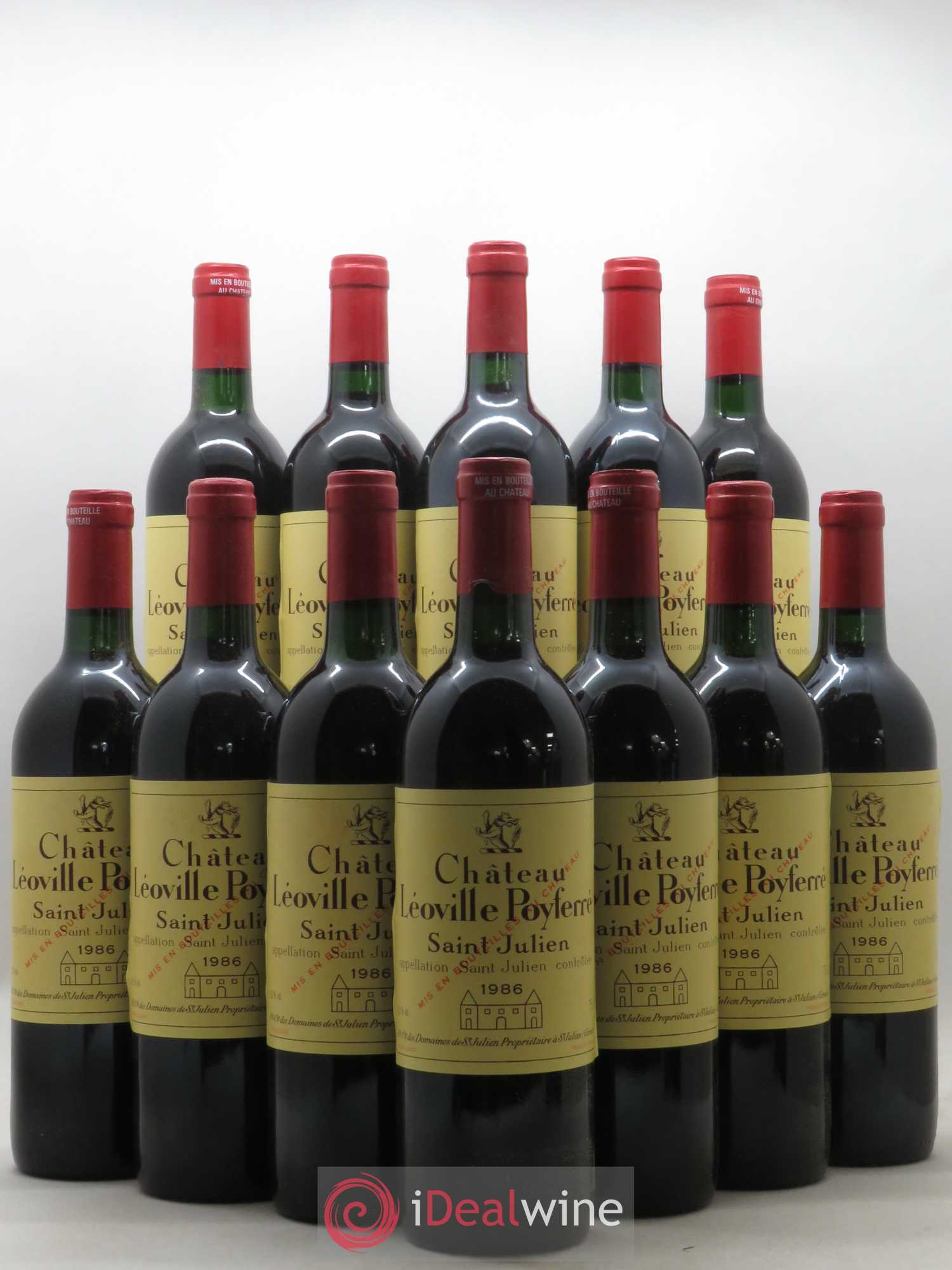 Château Léoville Poyferré 2ème Grand Cru Classé 1986 - Lot de 12 bouteilles - 0