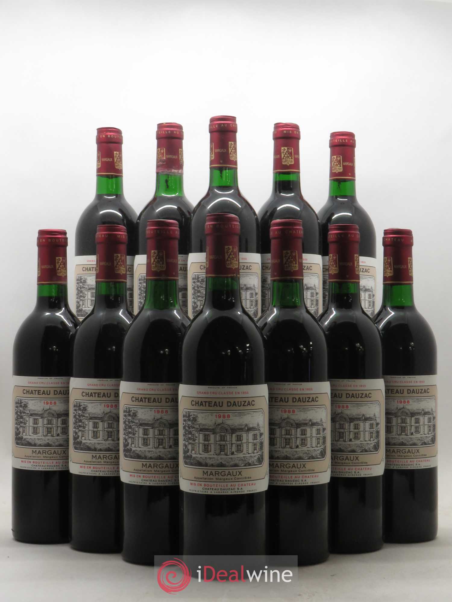 Château Dauzac 5ème Grand Cru Classé 1988 - Lot de 12 bouteilles - 0