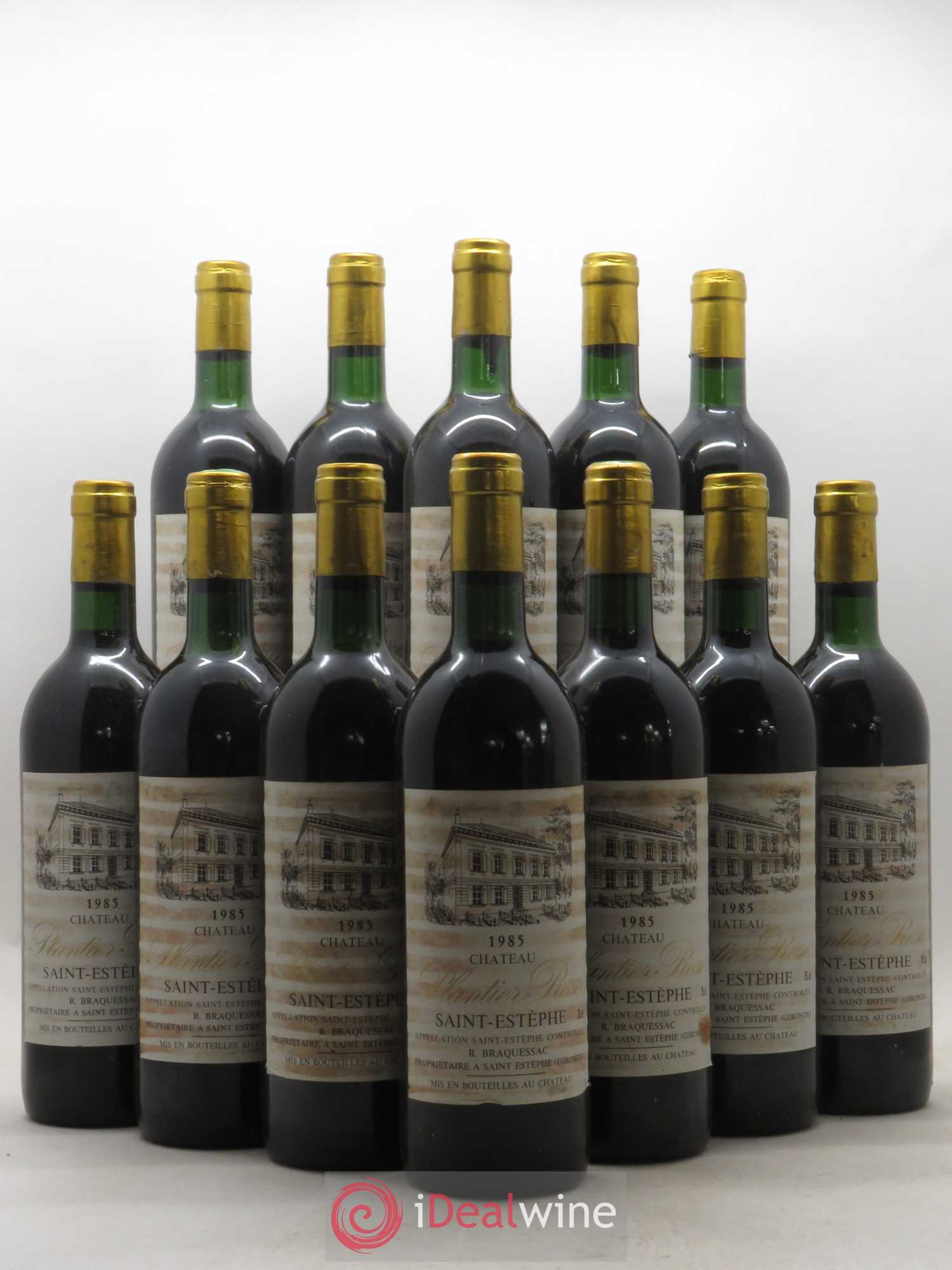 Saint-Estèphe Château Plantier Rose 1985 - Posten von 12 Flaschen - 0