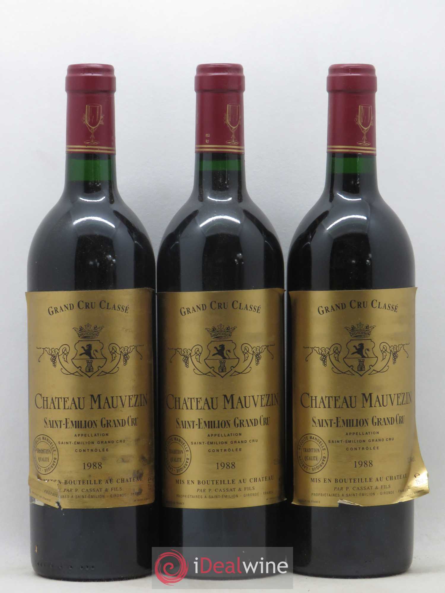 Château Mauvezin 1988 - Lot de 12 bouteilles - 1