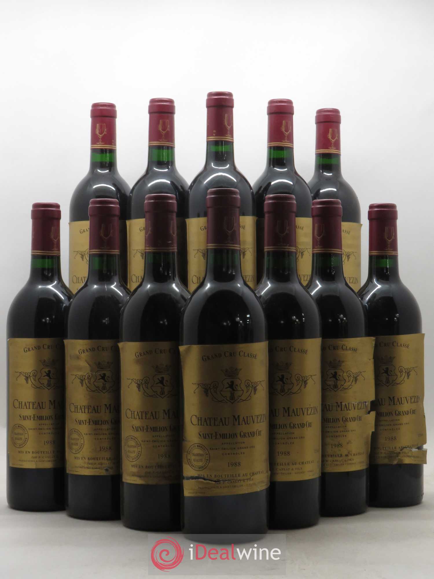 Château Mauvezin 1988 - Lot de 12 bouteilles - 0