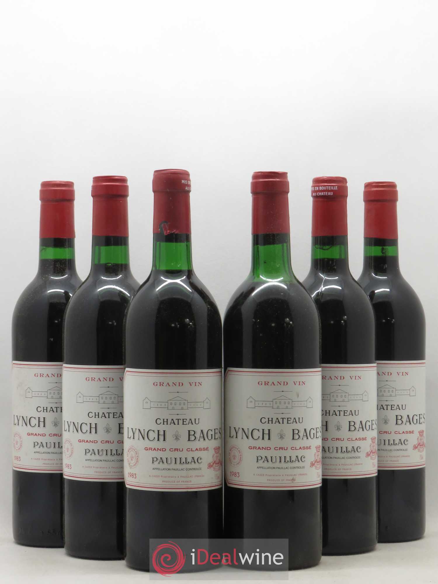 Château Lynch Bages 5ème Grand Cru Classé 1983 - Lot de 6 bouteilles - 0