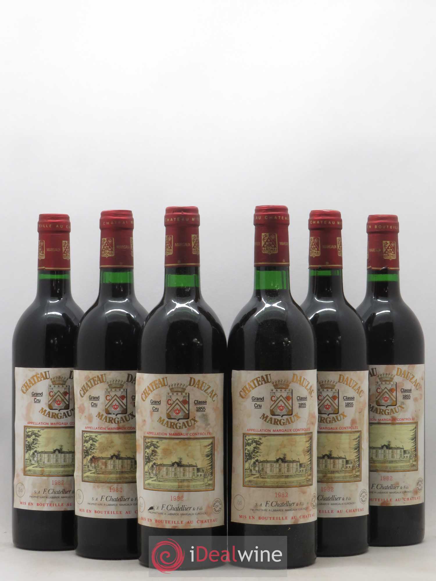 Château Dauzac 5ème Grand Cru Classé 1982 - Lot de 6 bouteilles - 0