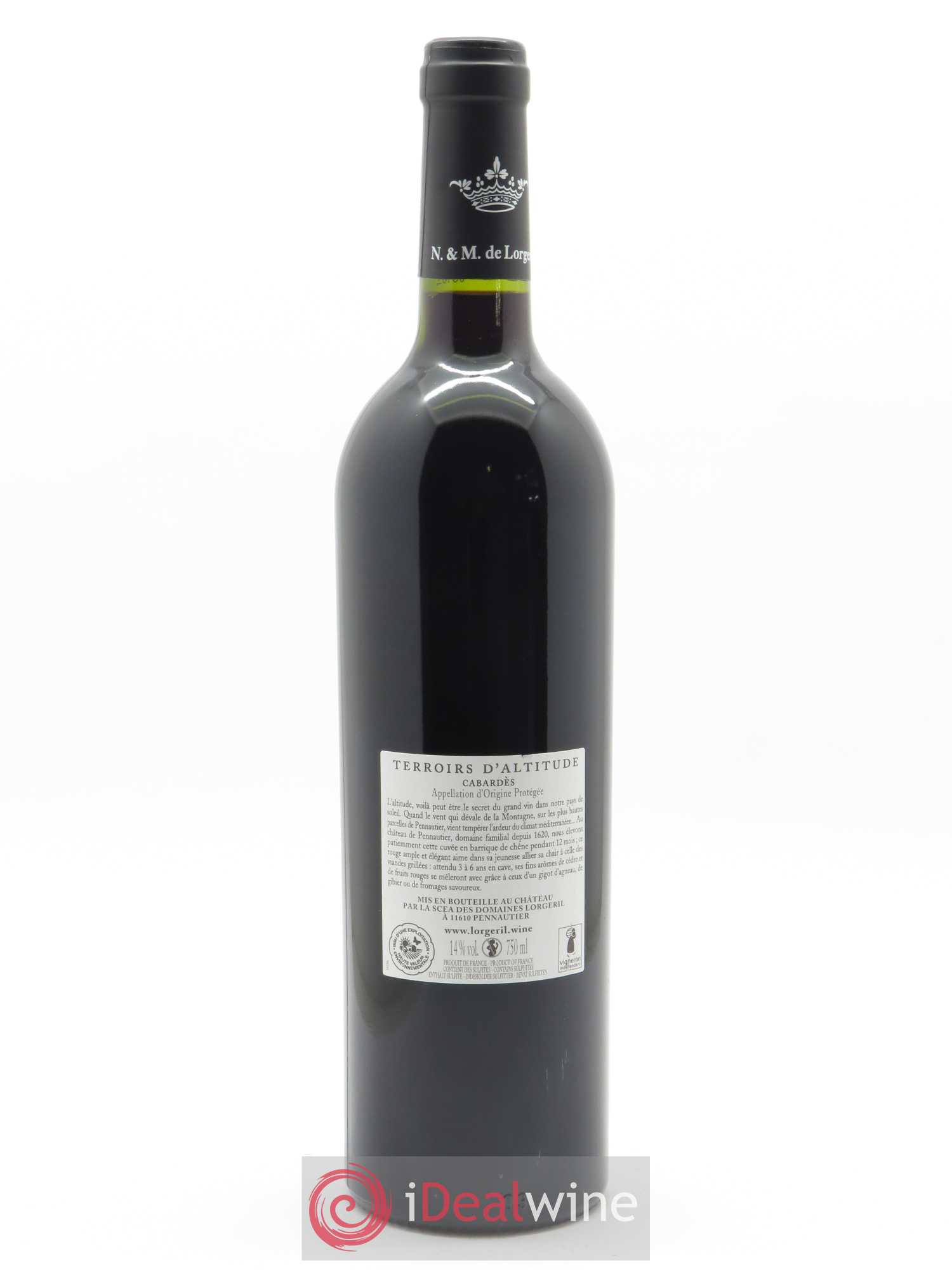 Cabardès Château de Pennautier Terroirs d'Altitude Maison Lorgeril 2015 - Lot de 1 bouteille - 1