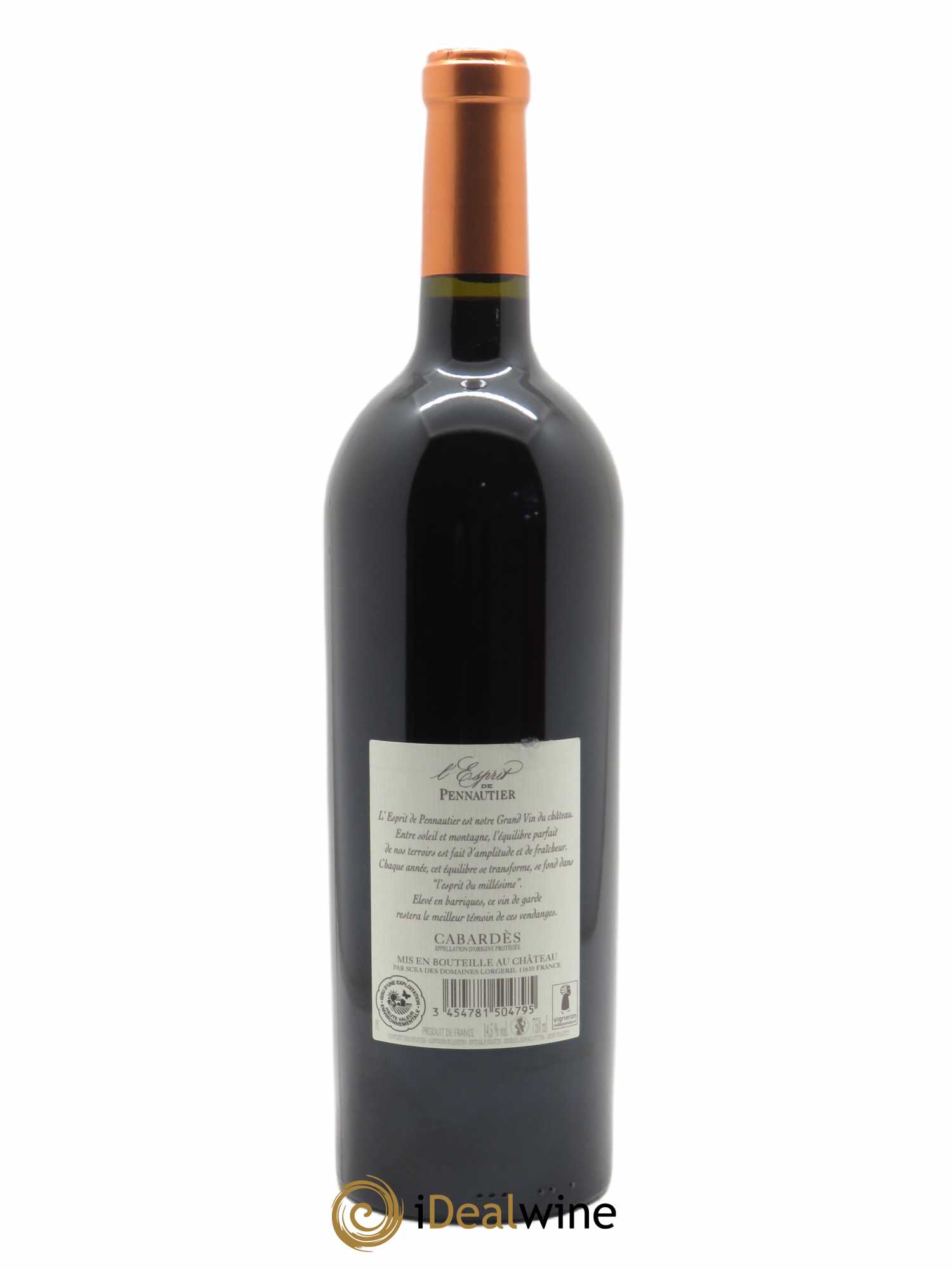 Cabardès L'Esprit de Pennautier Maison Lorgeril 2017 - Lot de 1 bouteille - 1