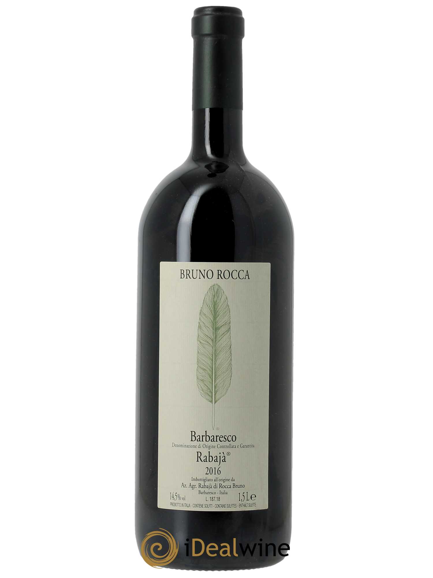 Barbaresco DOCG Rabajà Bruno Rocca 2016 - Lot of 1 magnum - 0