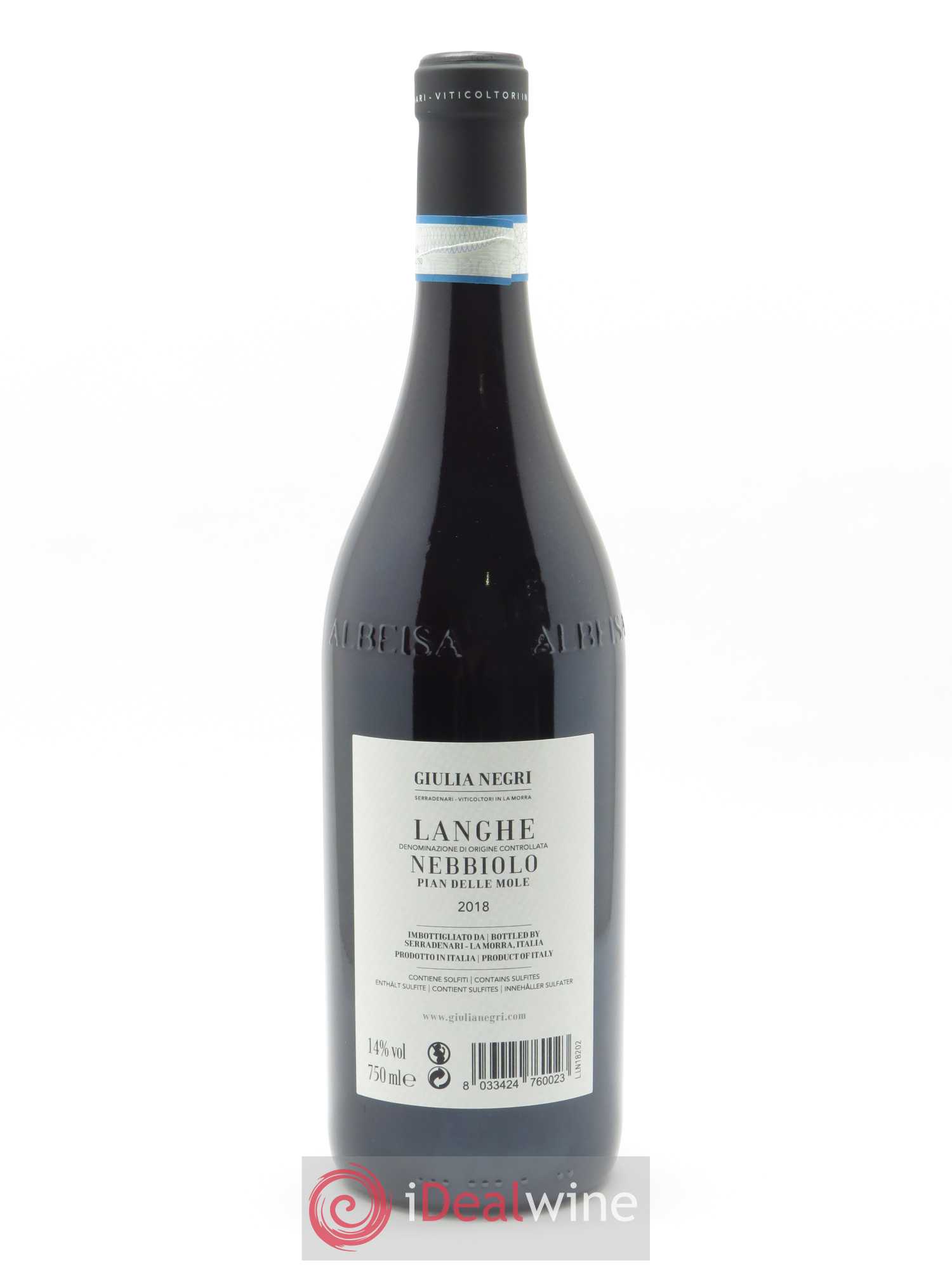 Langhe DOC Giulia Negri Nebbiolo 2018 - Lot de 1 bouteille - 1