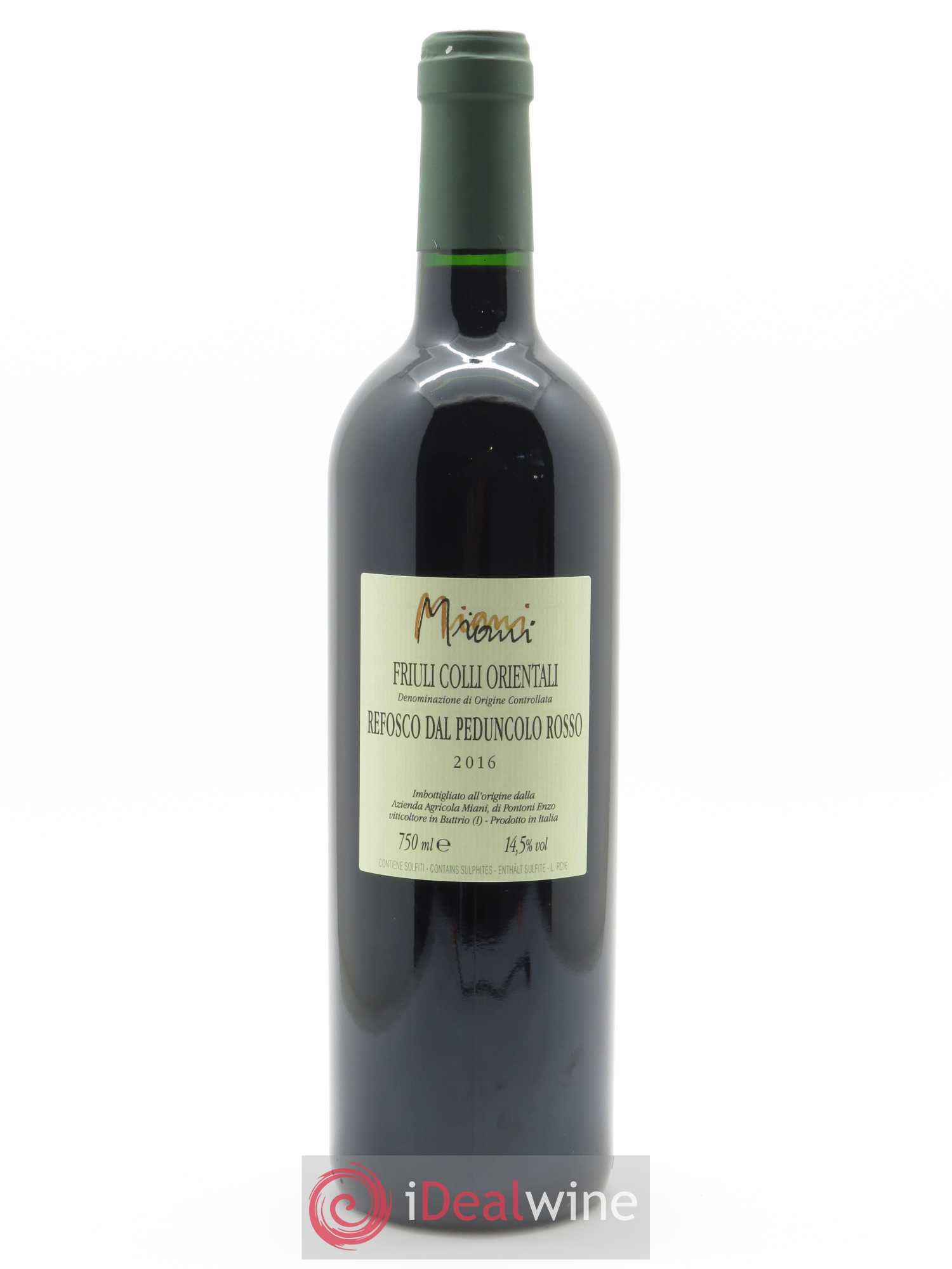 Colli Orientali del Friuli IGT Refosco Cossut Miani 2016 - Lot de 1 bouteille - 1