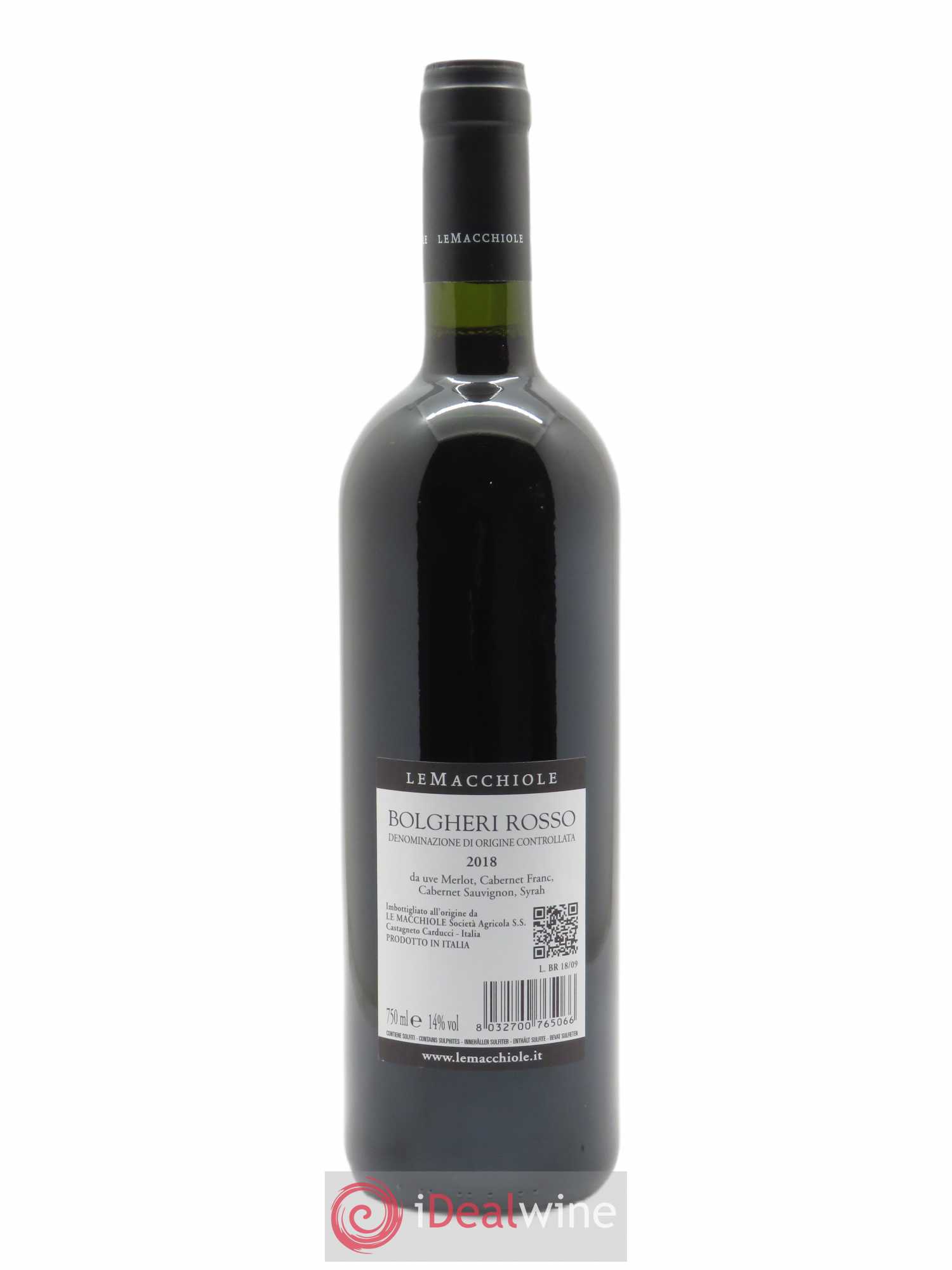 Bolgheri Le Macchiole DOC Rosso 2018 - Lot de 1 bouteille - 1