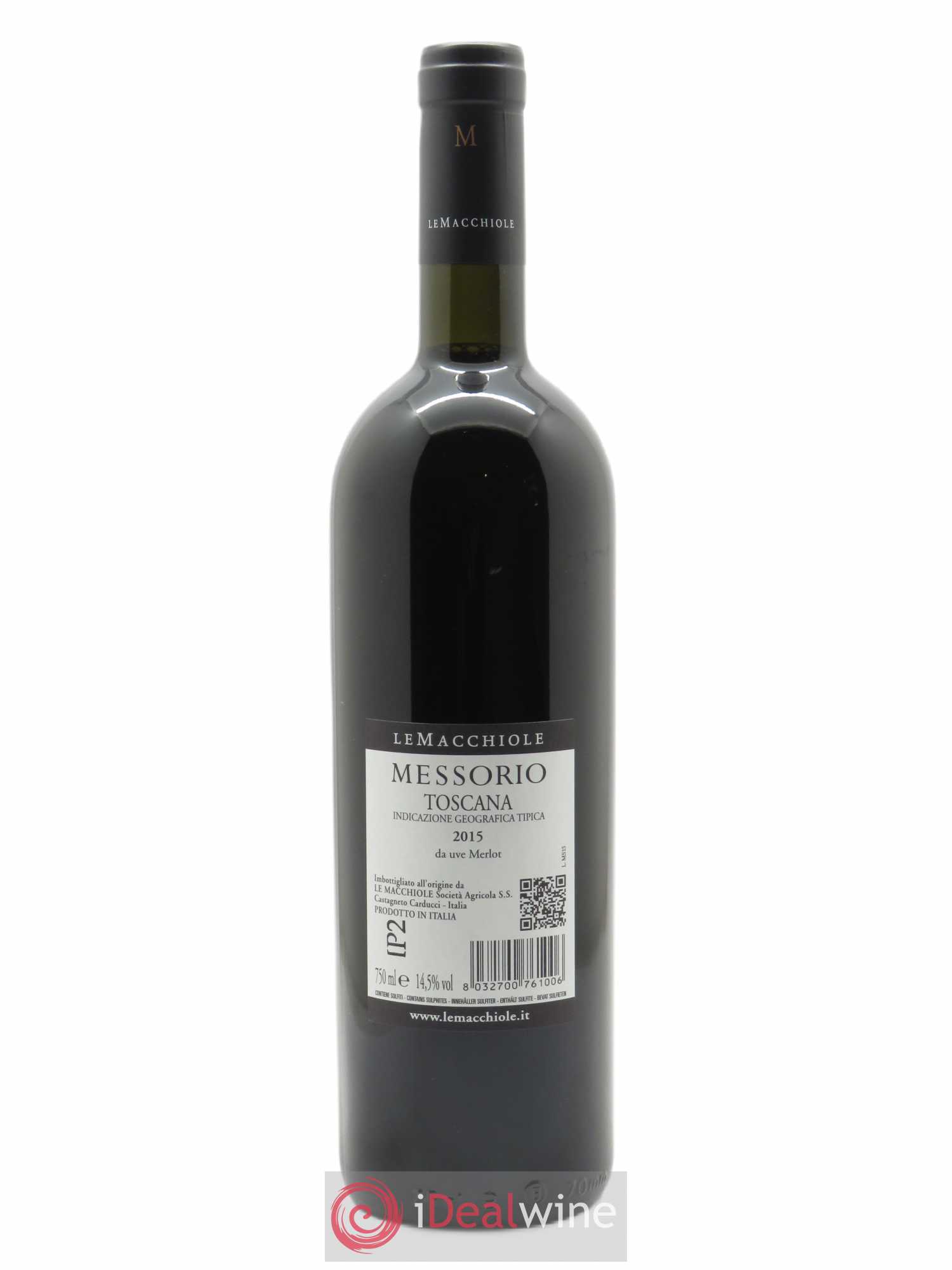 Toscana IGT Le Macchiole Messorio 2015 - Lot de 1 bouteille - 1