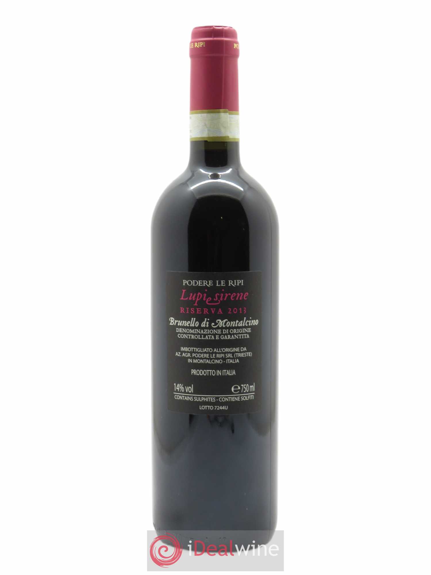Brunello di Montalcino DOCG Lupi e Sirene Riserva Podere Le Ripi 2013 - Lot of 1 bottle - 1