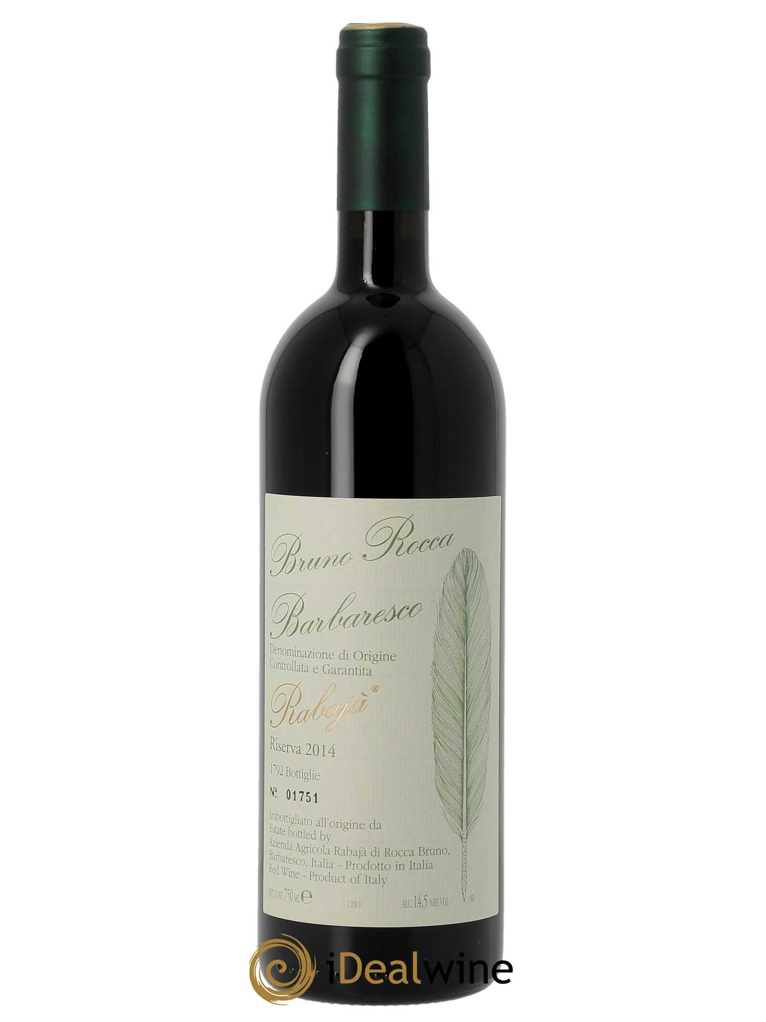 Barbaresco DOCG Rabajà Riserva Bruno Rocca 2014 - Lot of 1 bottle - 0