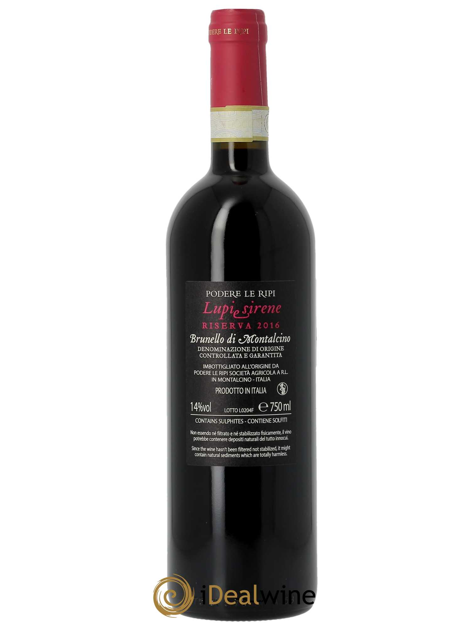 Brunello di Montalcino DOCG Lupi e Sirene Riserva Podere Le Ripi 2016 - Lot of 1 bottle - 1