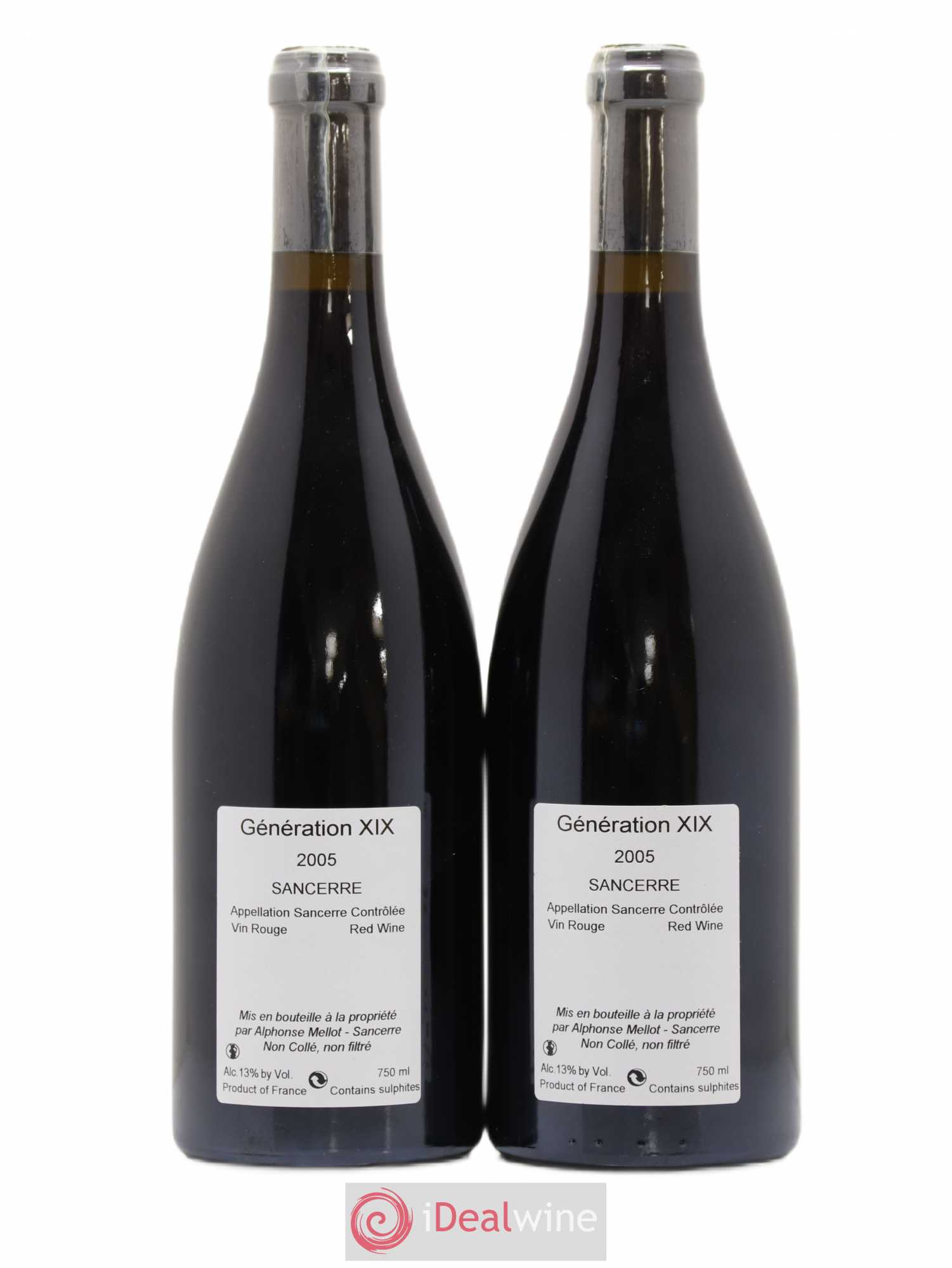 Sancerre Génération XIX Alphonse Mellot 2005 - Lot de 2 bouteilles - 1
