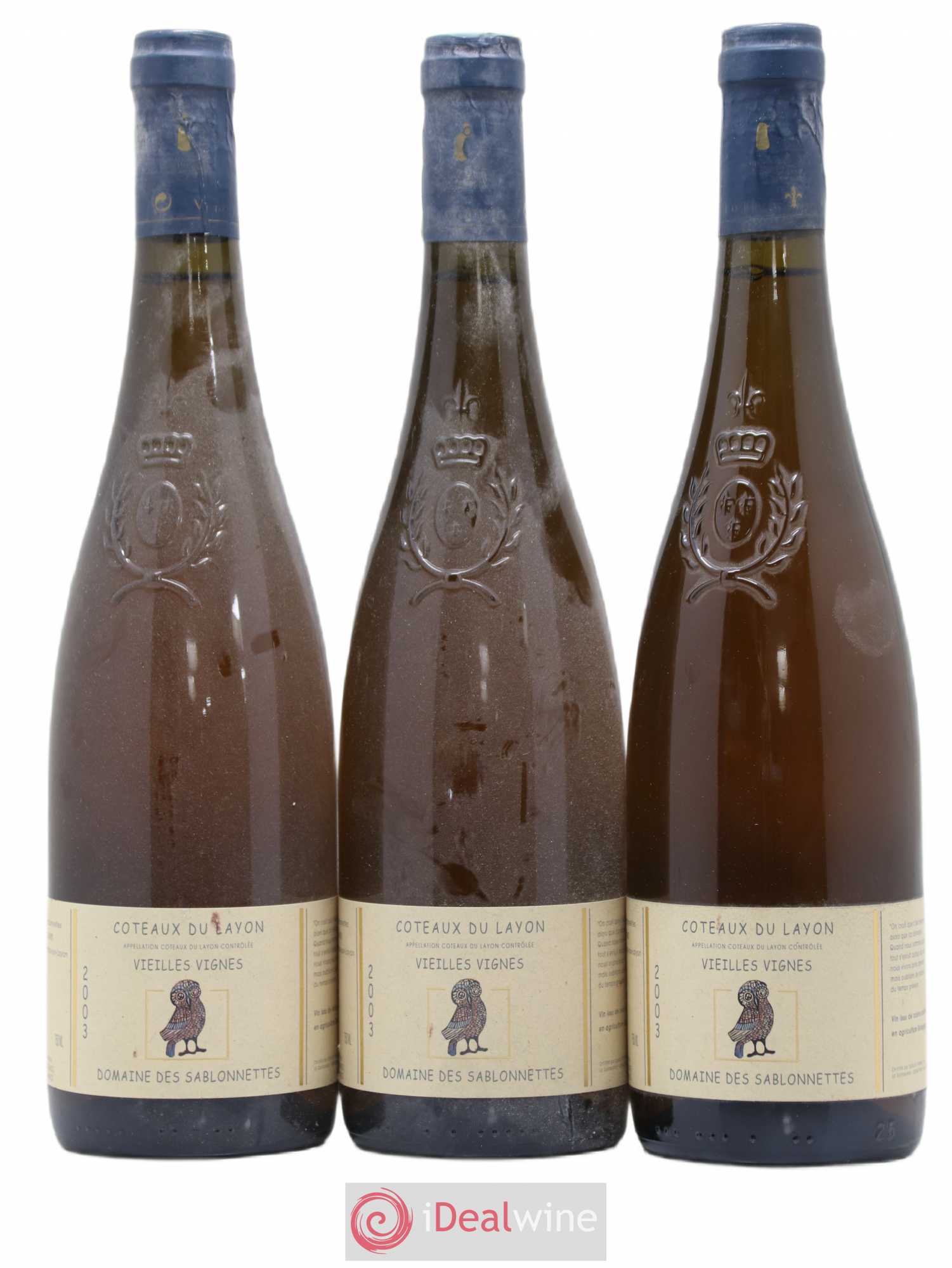 Coteaux du Layon Vieilles Vignes Domaine des Sablonettes 2003 - Lotto di 3 bottiglie - 0