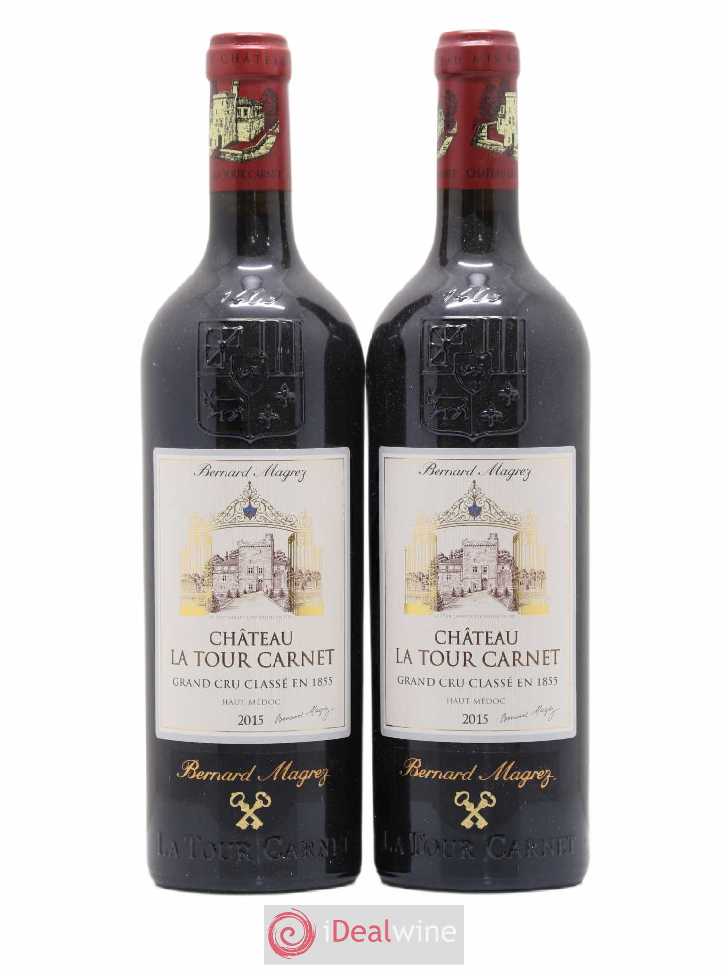 Château la Tour Carnet 4ème Grand Cru Classé 2015 - Lot de 2 bouteilles - 0