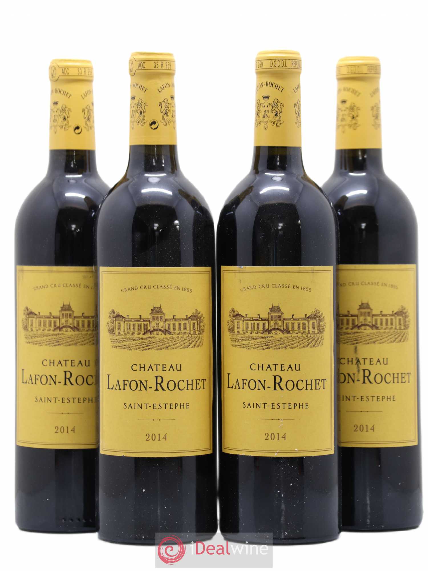 Château Lafon Rochet 4ème Grand Cru Classé 2014 - Lot de 4 bouteilles - 0